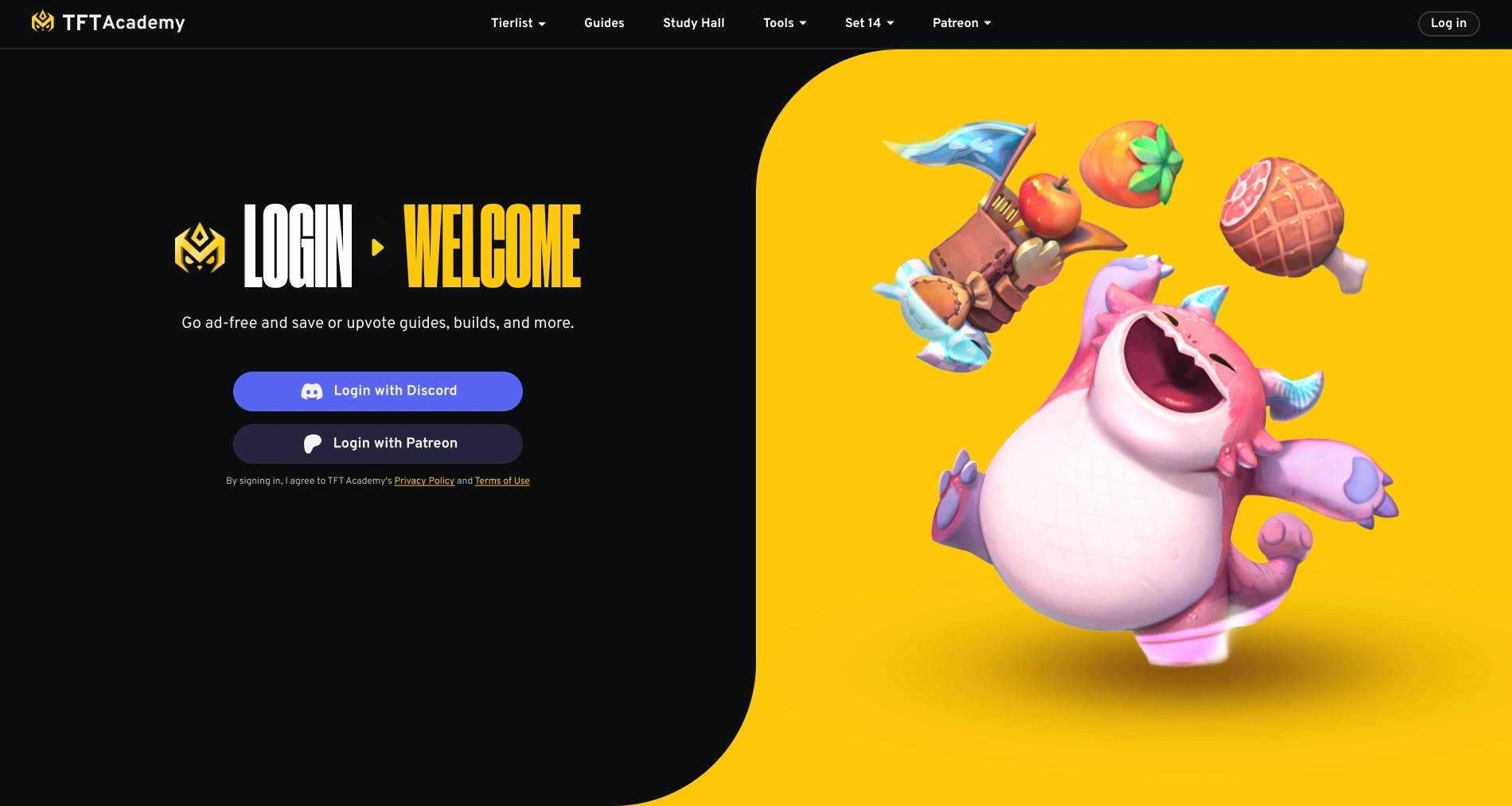 Login/Welcome Page