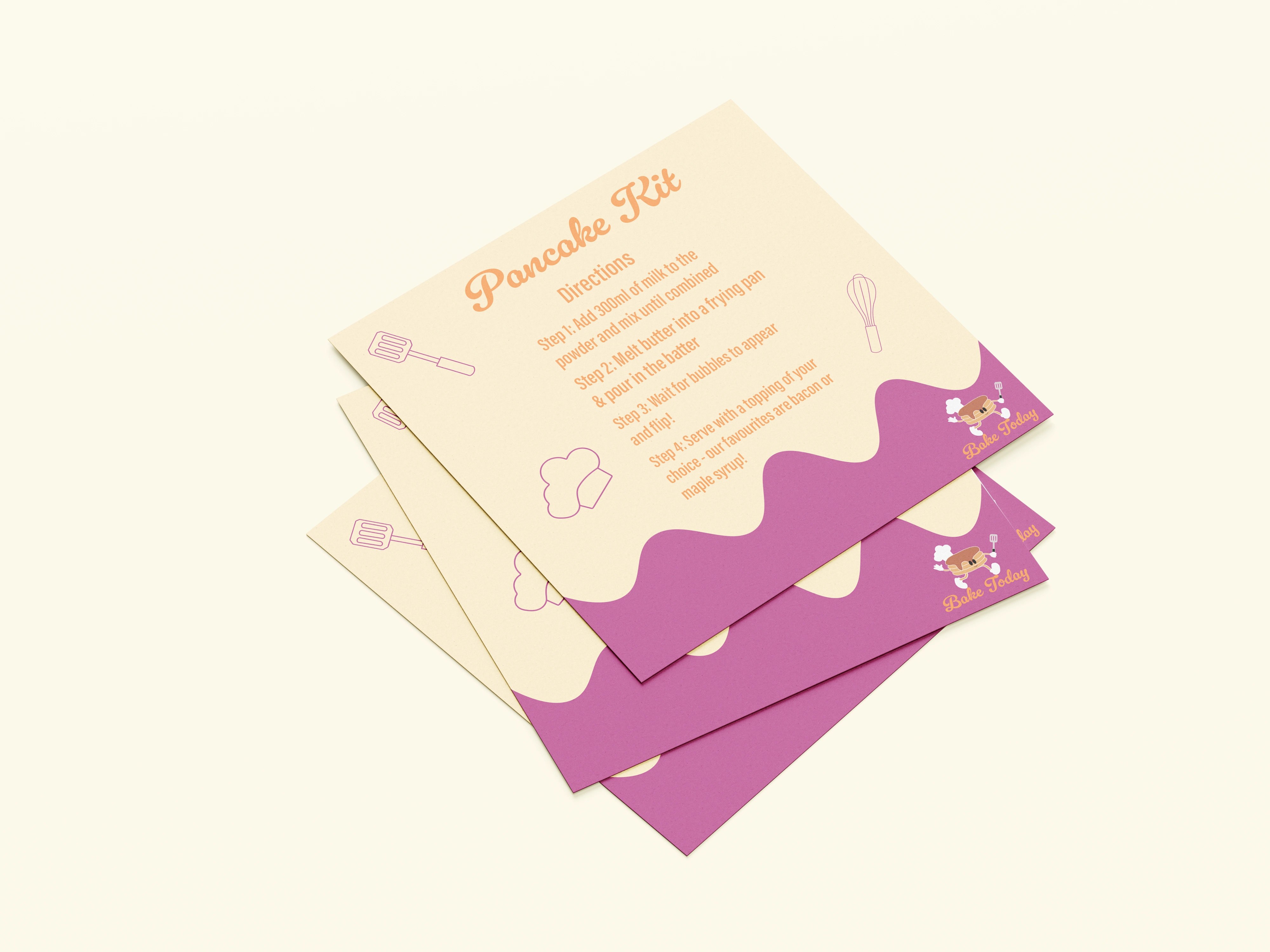 Bake Today Instruction Cards