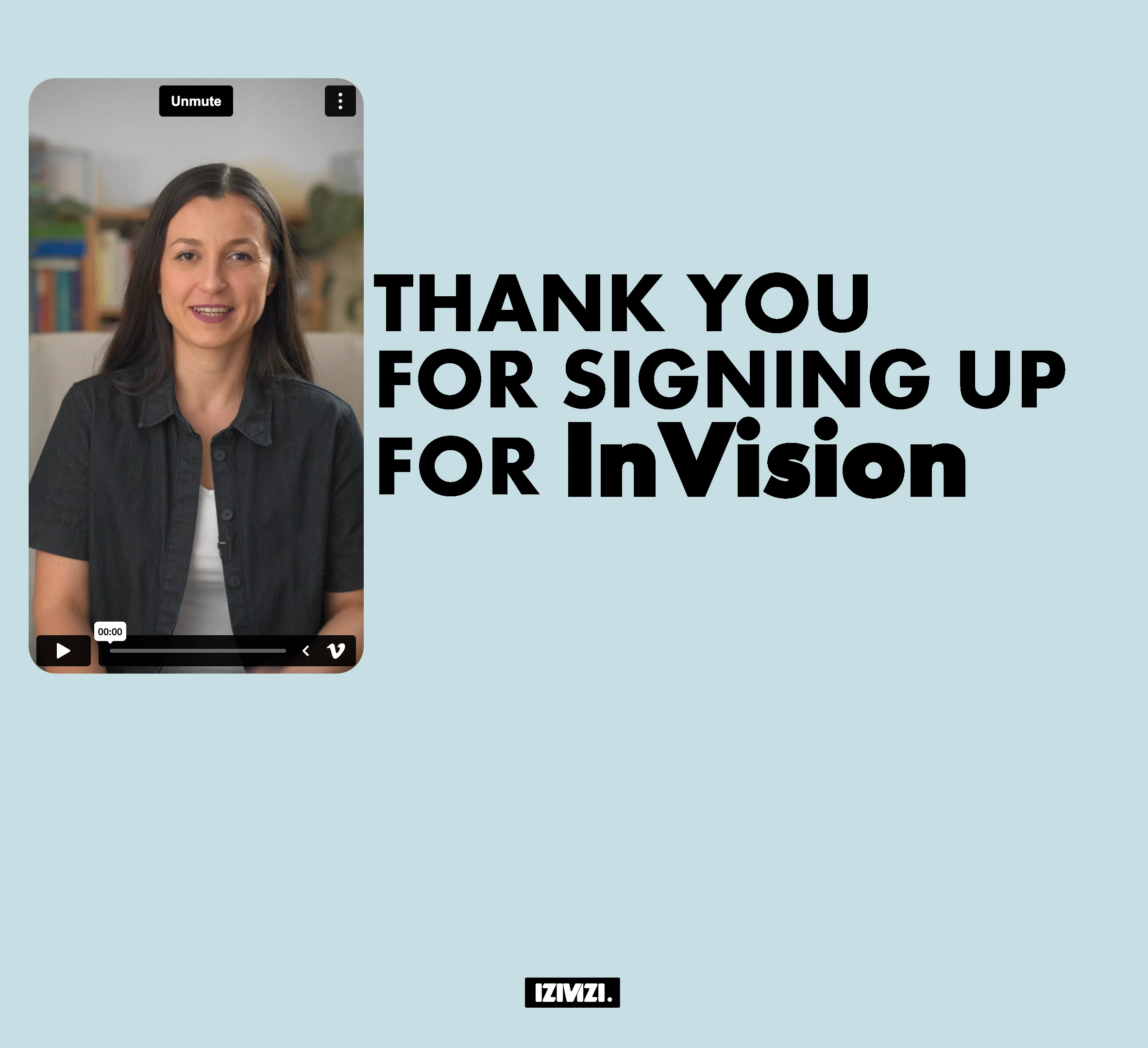 Newsletter signup thank you page