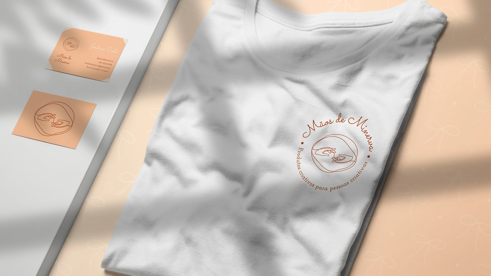 T-shirt and business card.