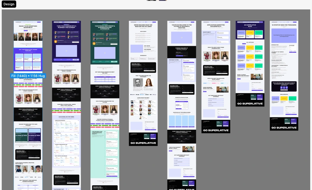 figma design with complete autolayout
