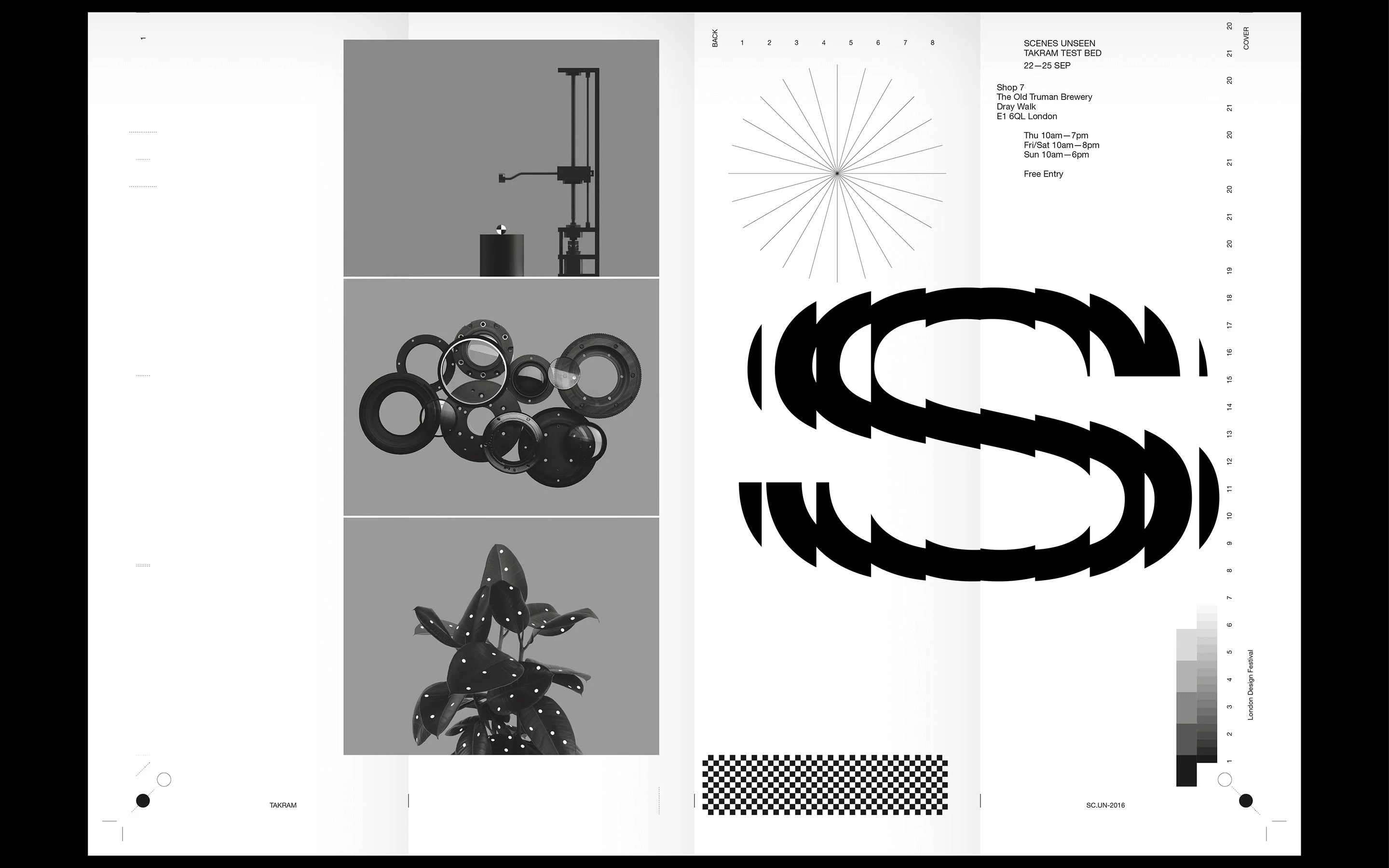 Scenes Unseen, Takram Studio, London Design Festival 2016 (exhibition, graphics)