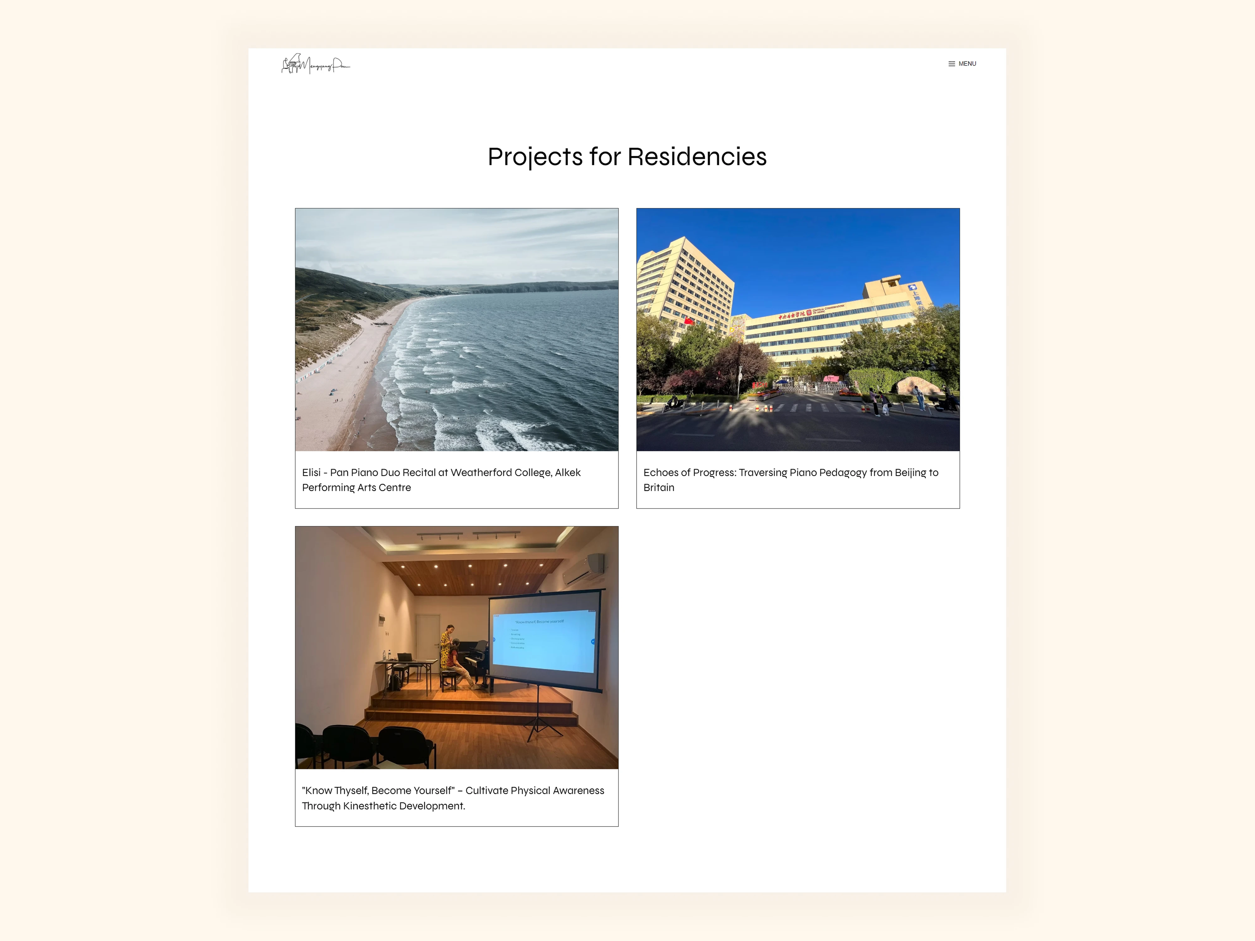 Projects Page