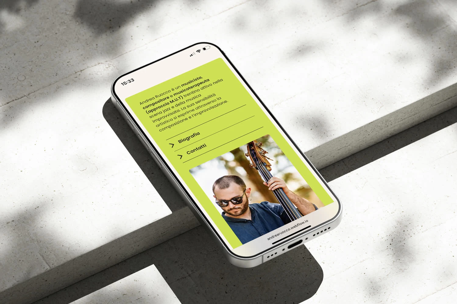 Andrea Ruocco mobile mockup
