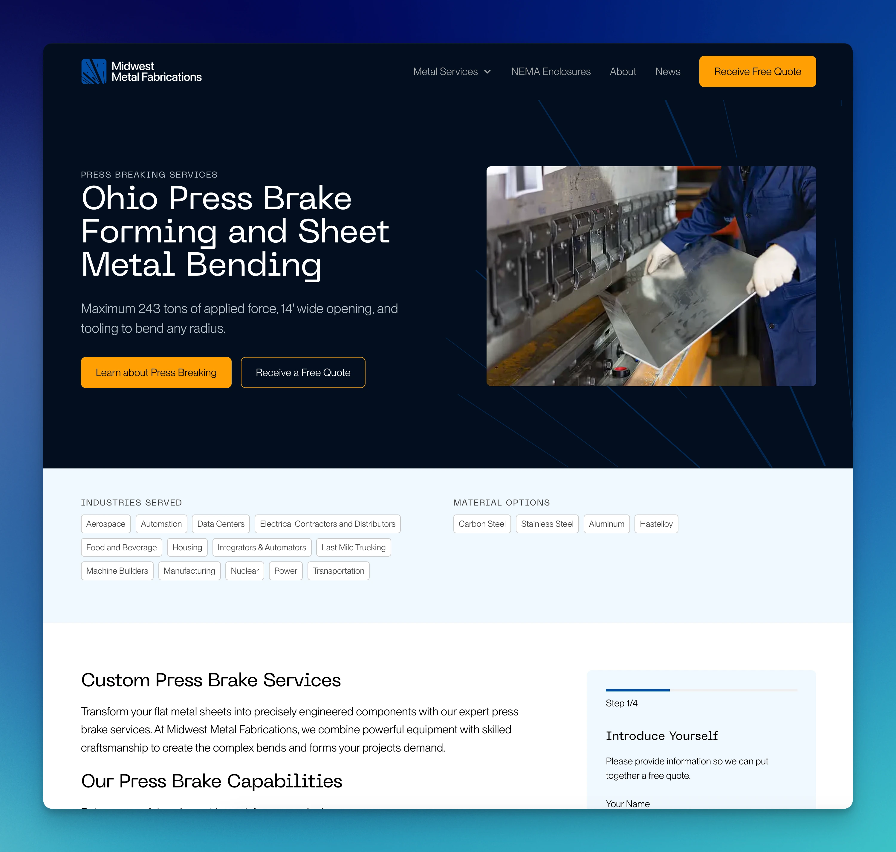 Service Page