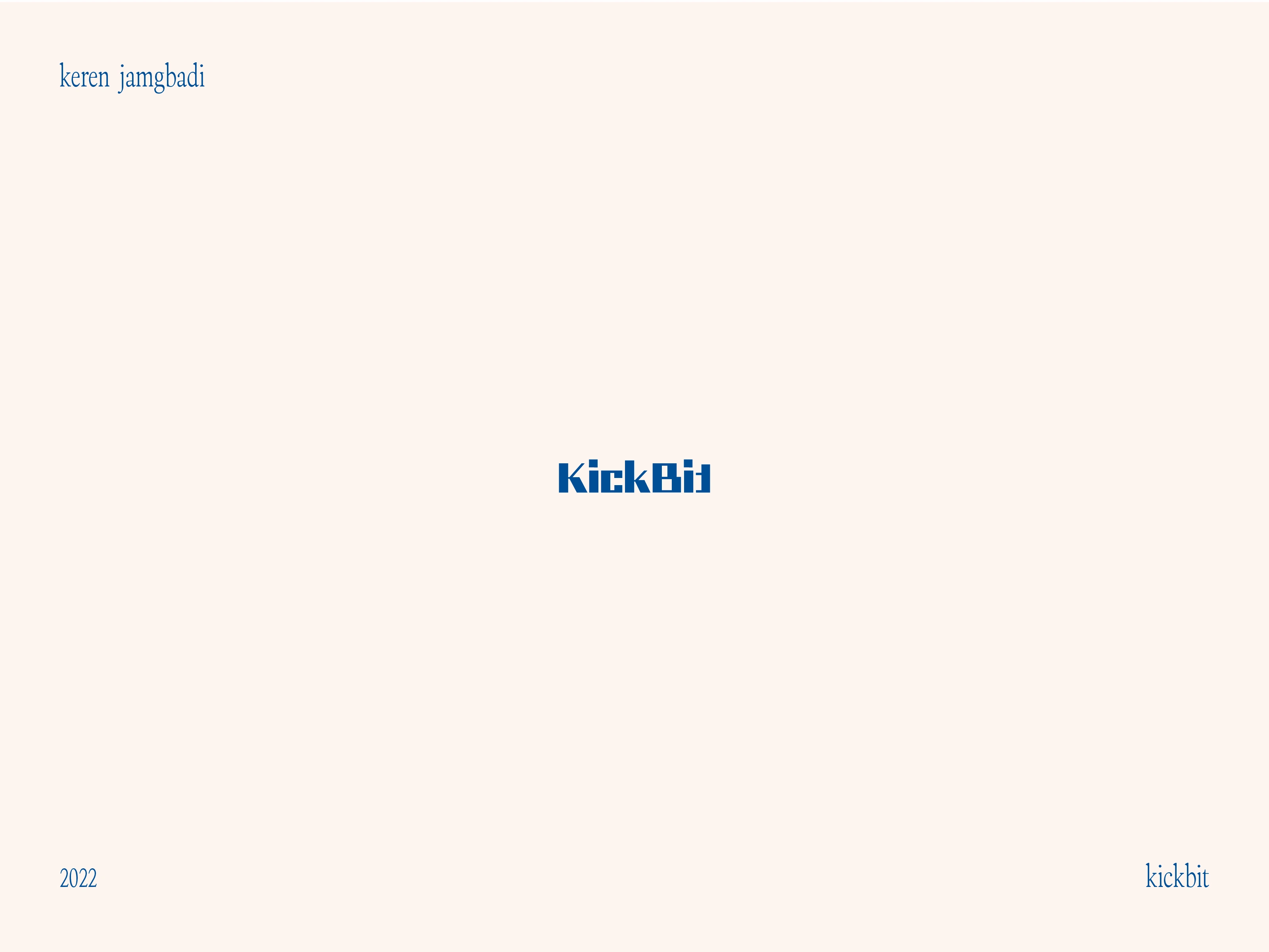 KickBit Wordmark Logo