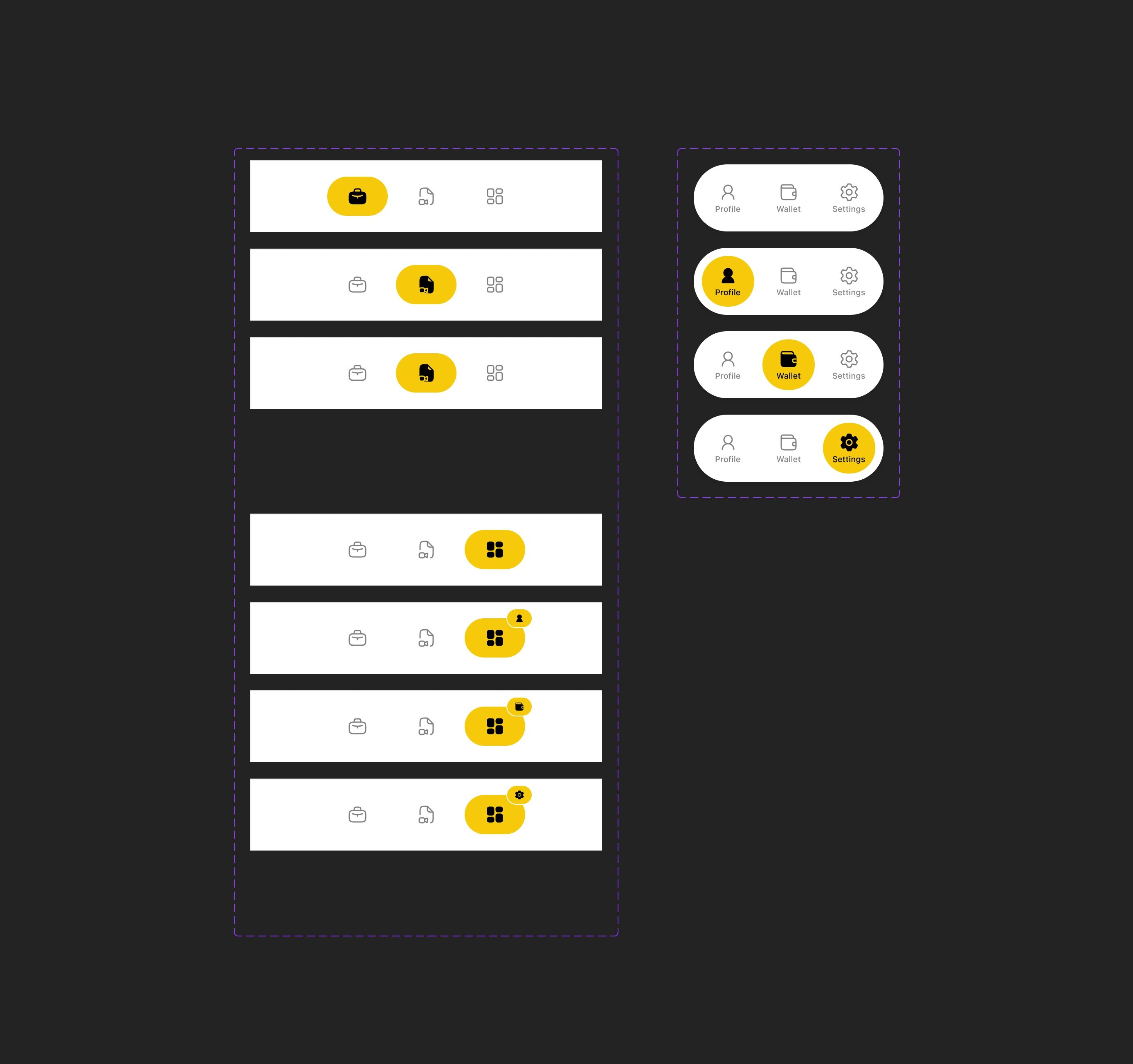 Full Nav bar component