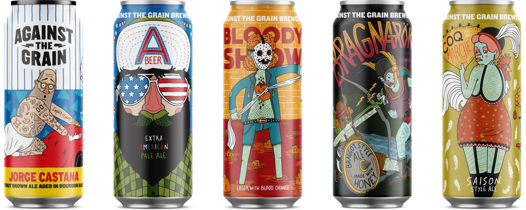 Jorge Castana, A Beer (O.G), Bloody Show, Bragnarok, Coq de la Marche