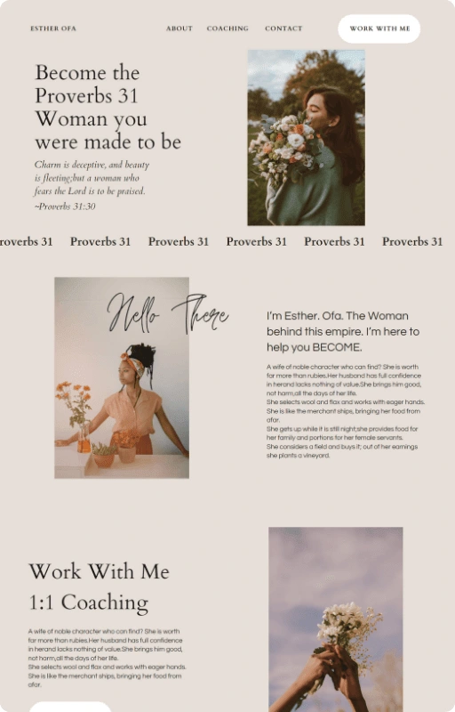 The Website Mockup