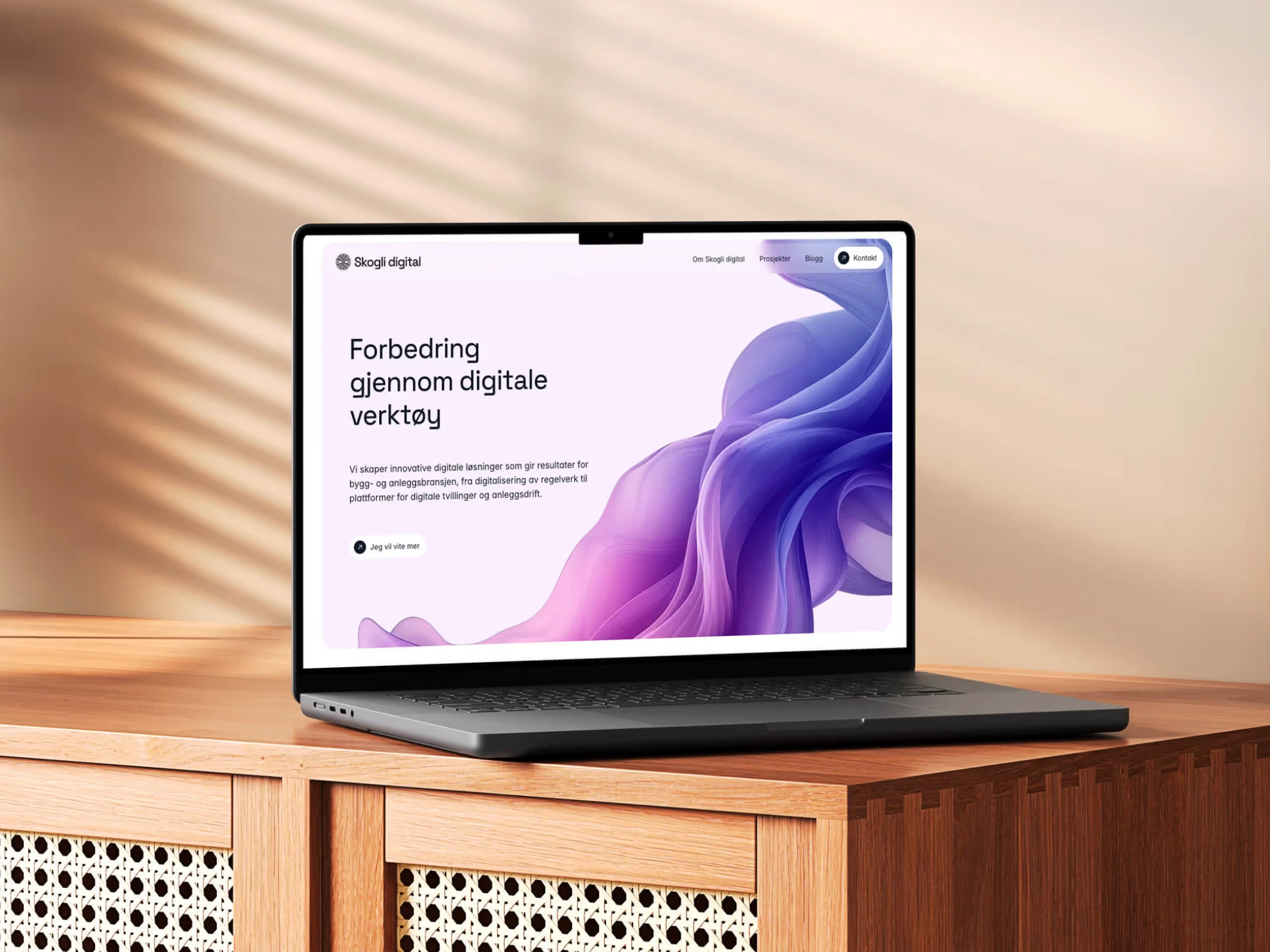 Screenshot of the website