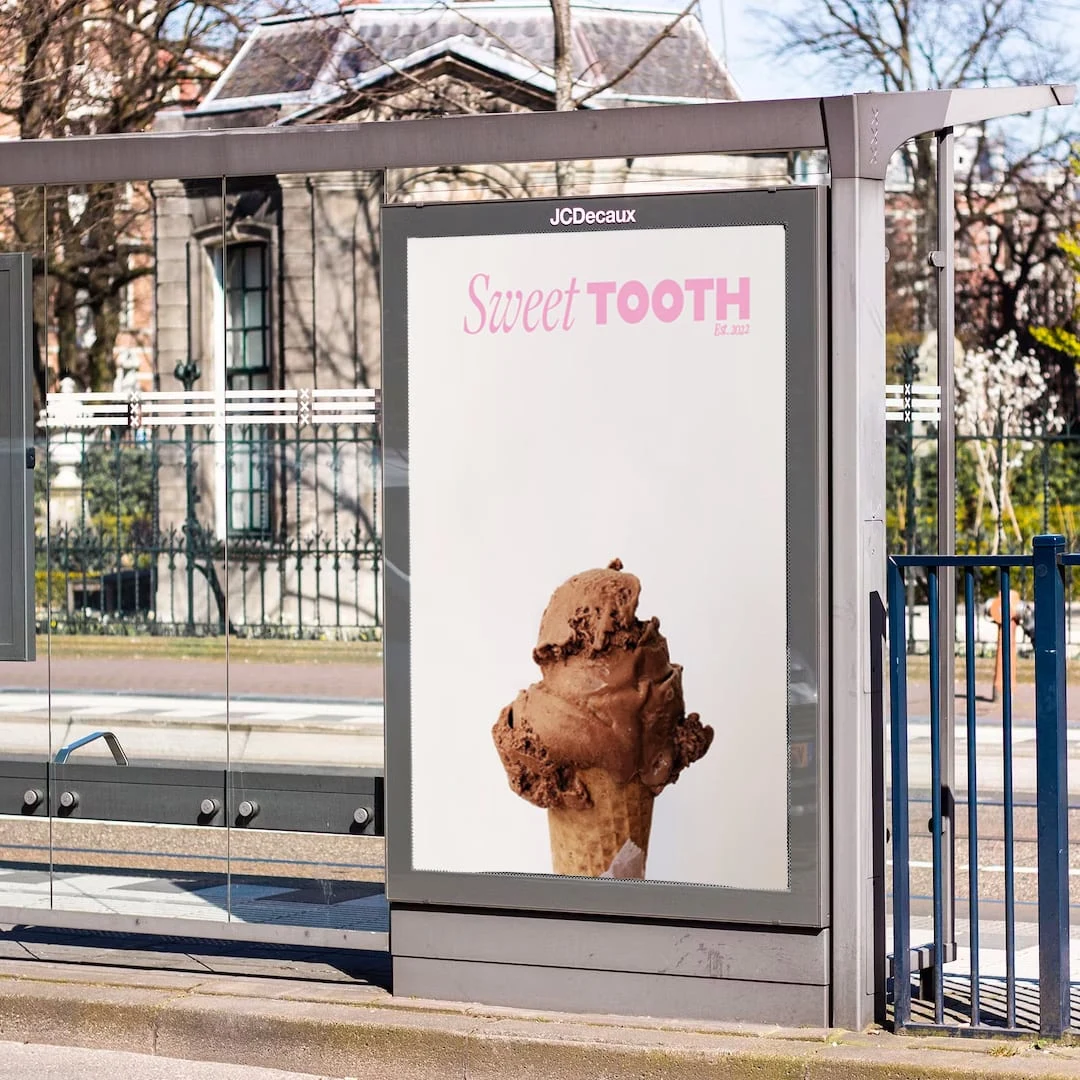 Bus Shelter Mockup 