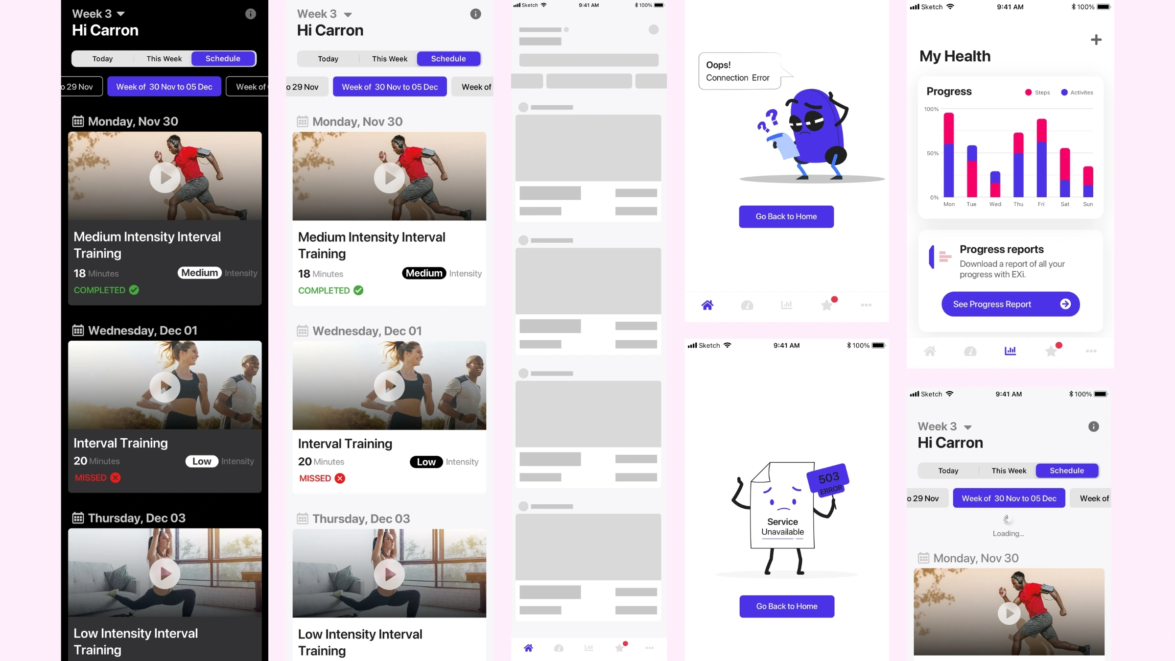 Fitness APP UI/UX Design