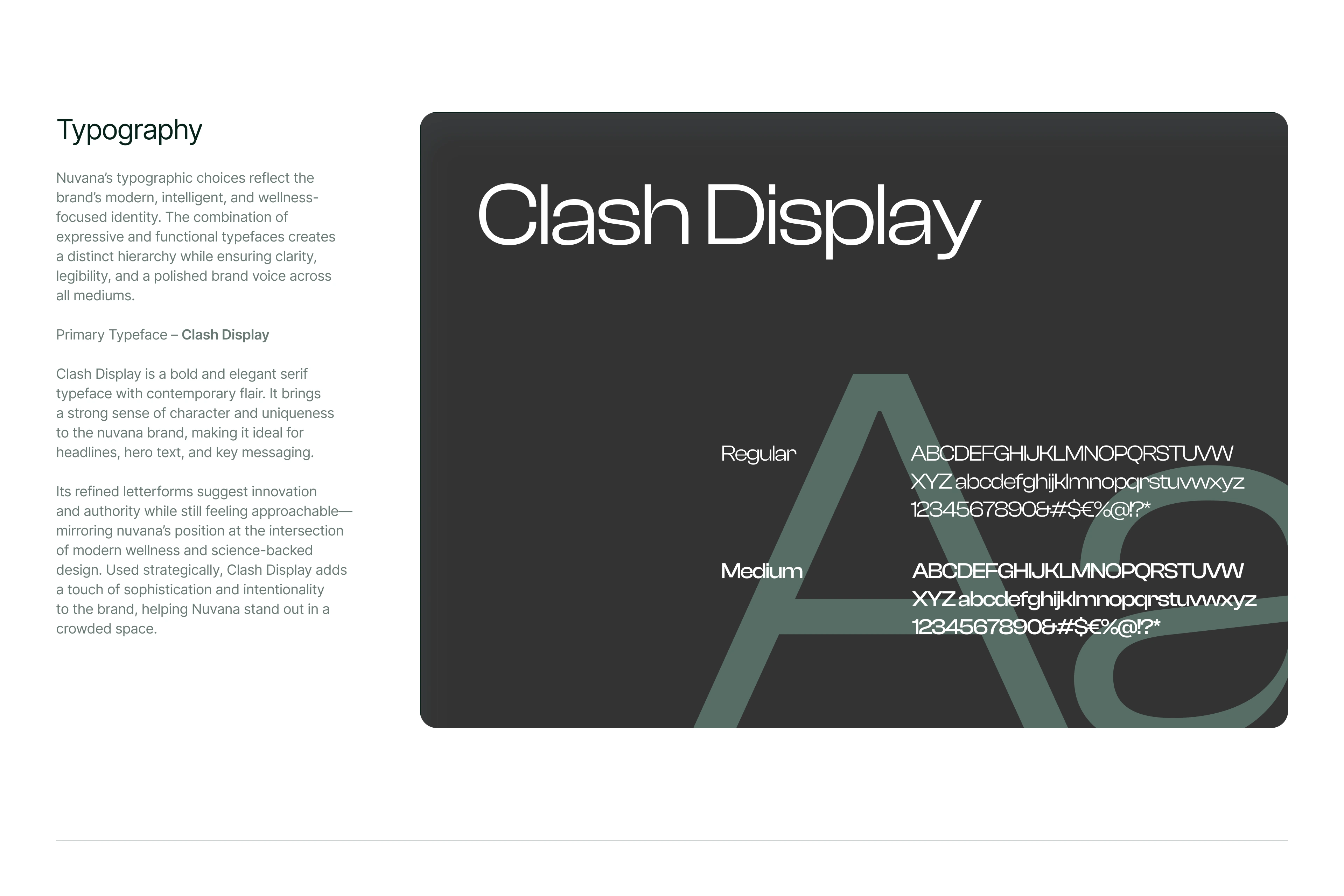Primary typeface - "Clash Display"