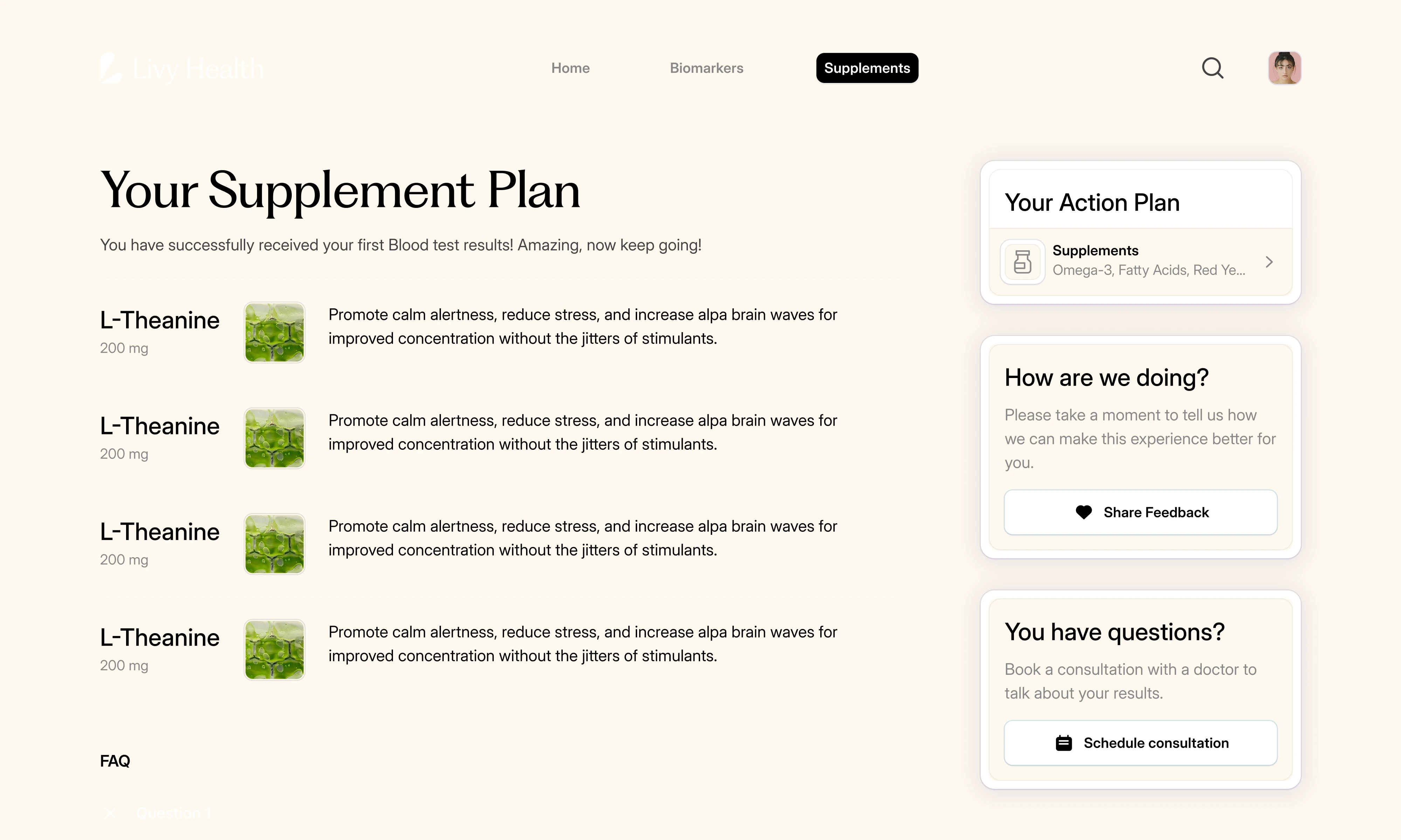Monthly Supplement Plan