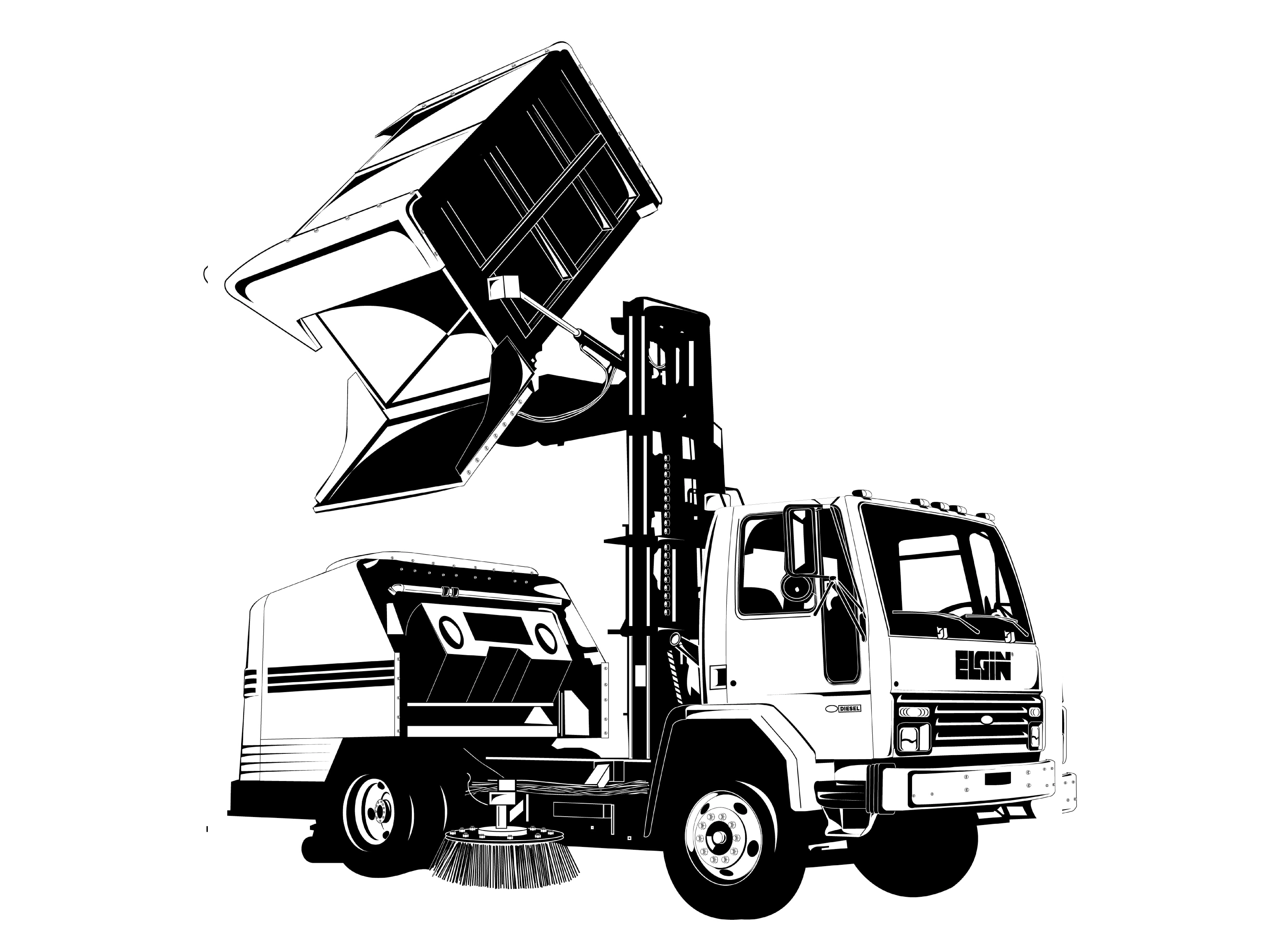 Digital Illustration of Machine
