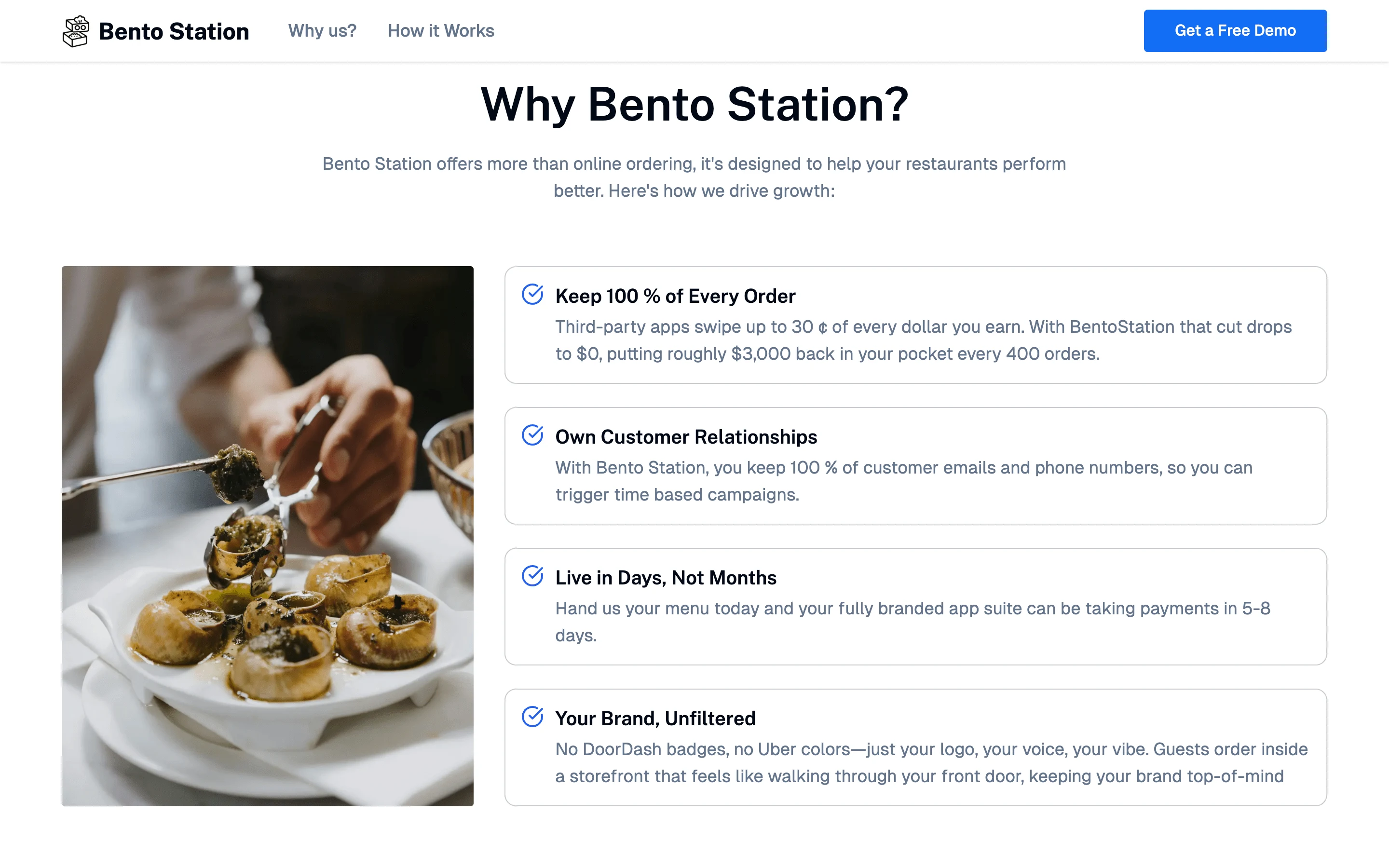 Why Us Section | Bento Station