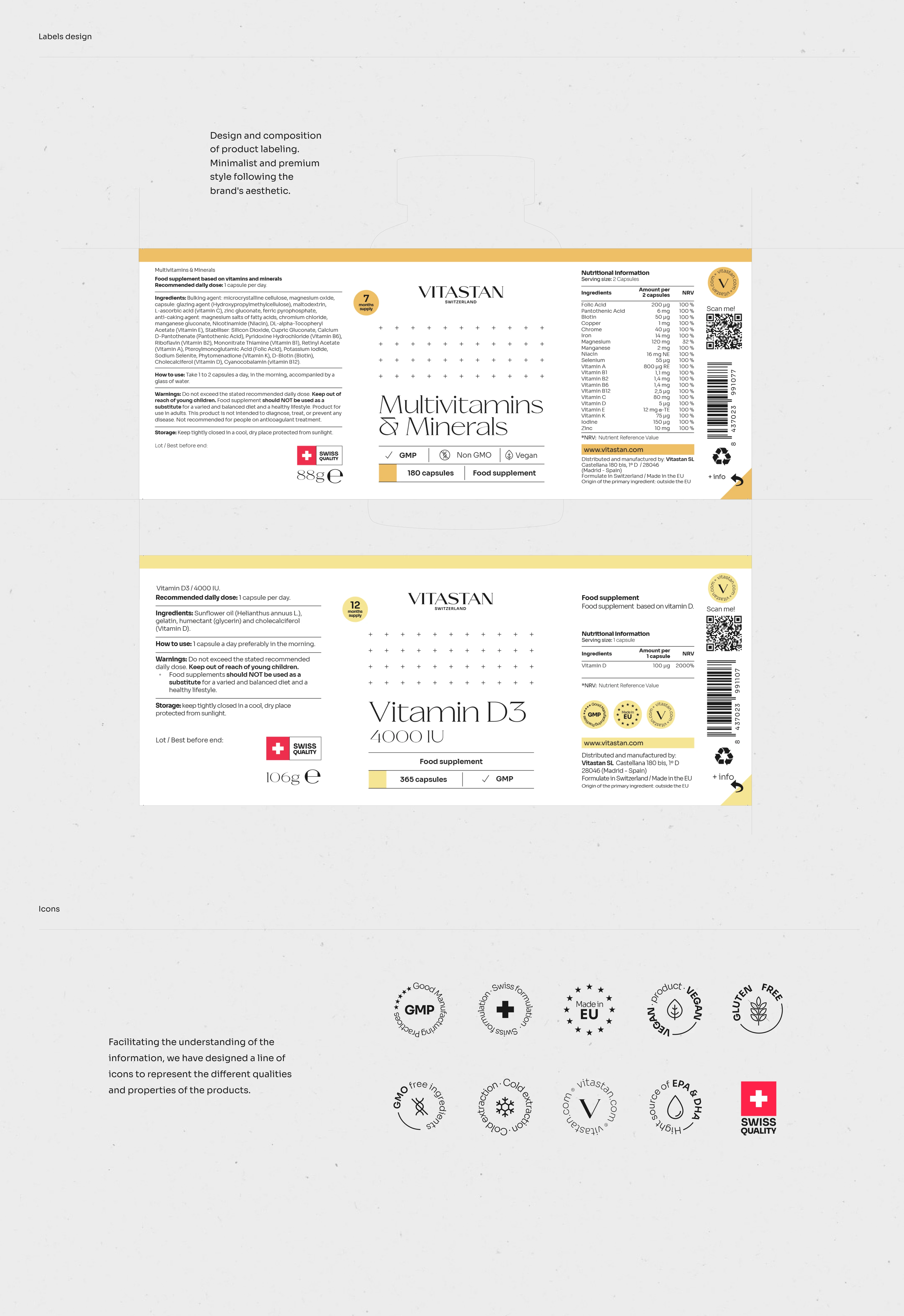 Label and iconography design