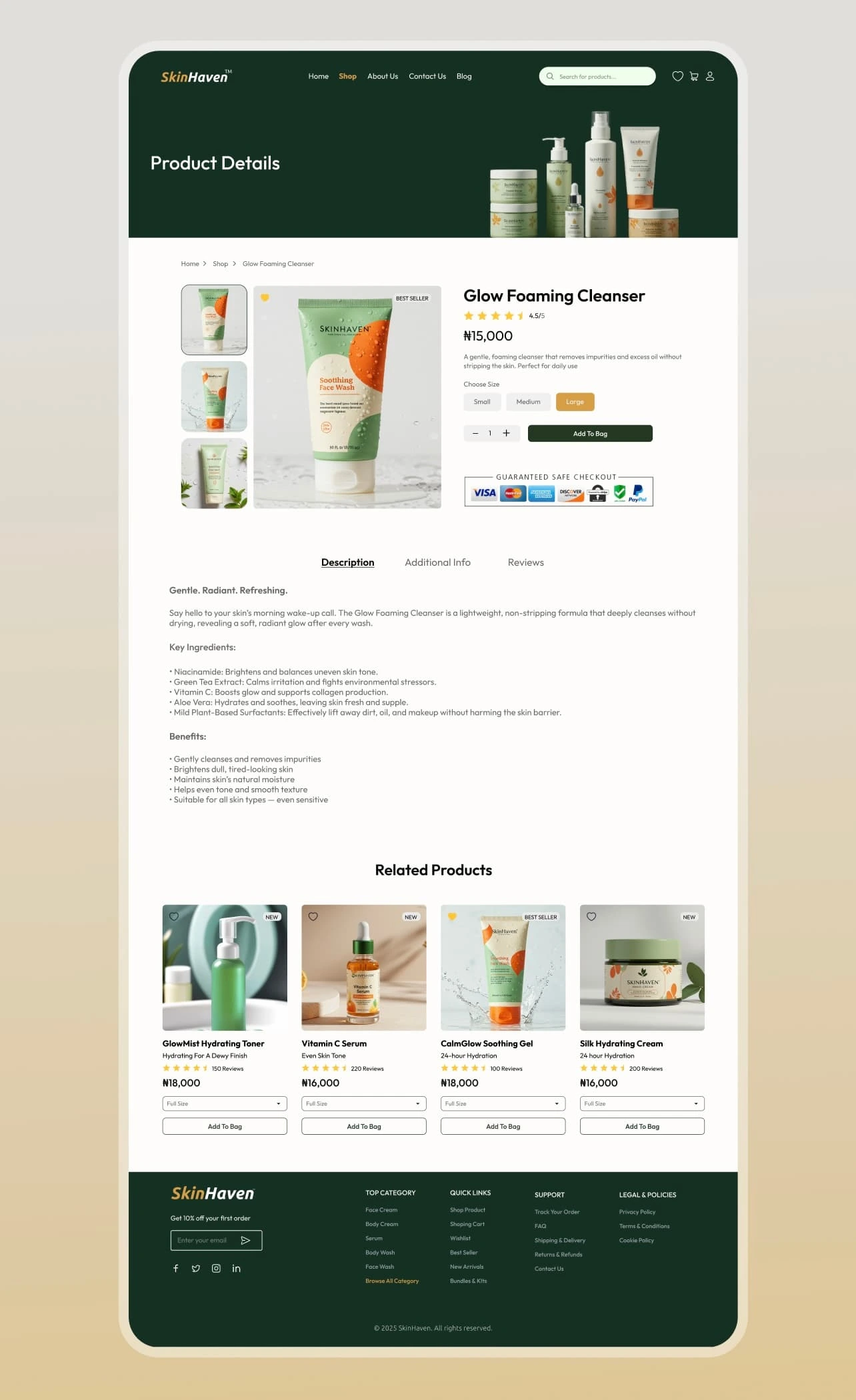Product Details Page