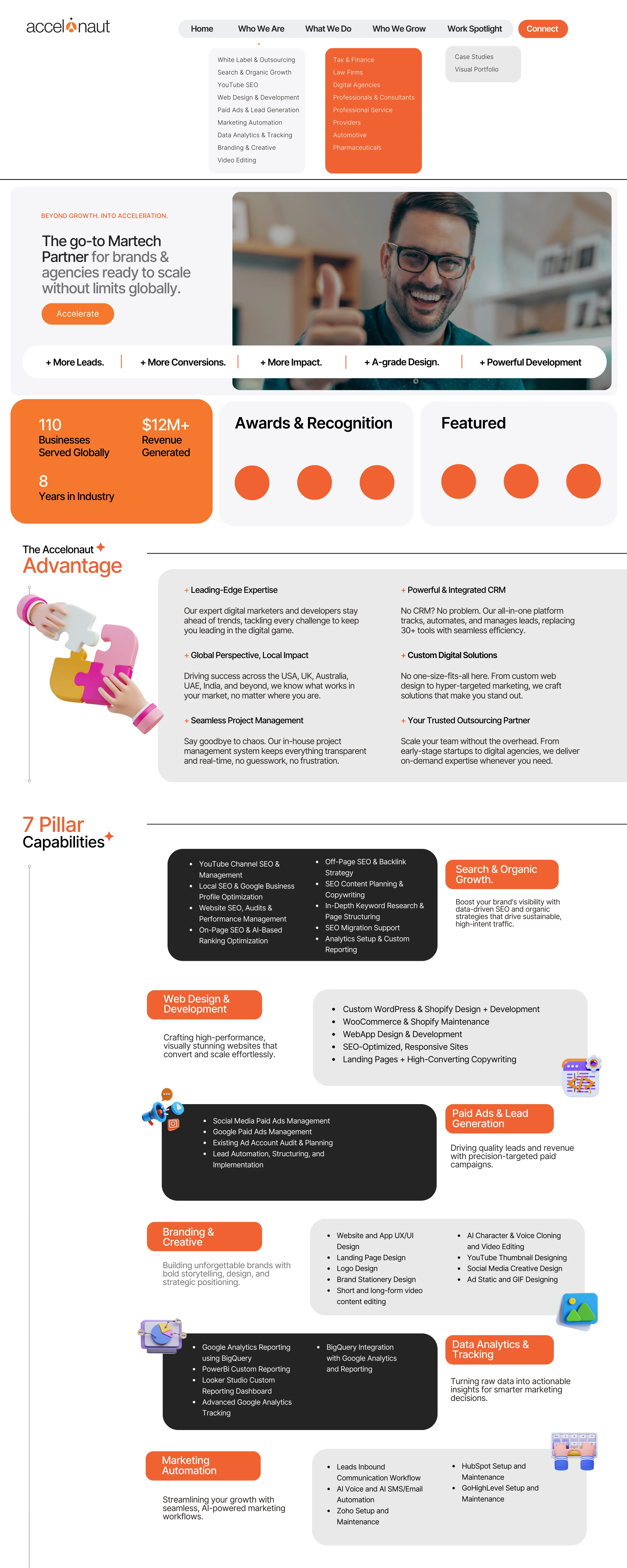 Accelonaut (Formerly ADEPTD) - New Homepage Design 1/2