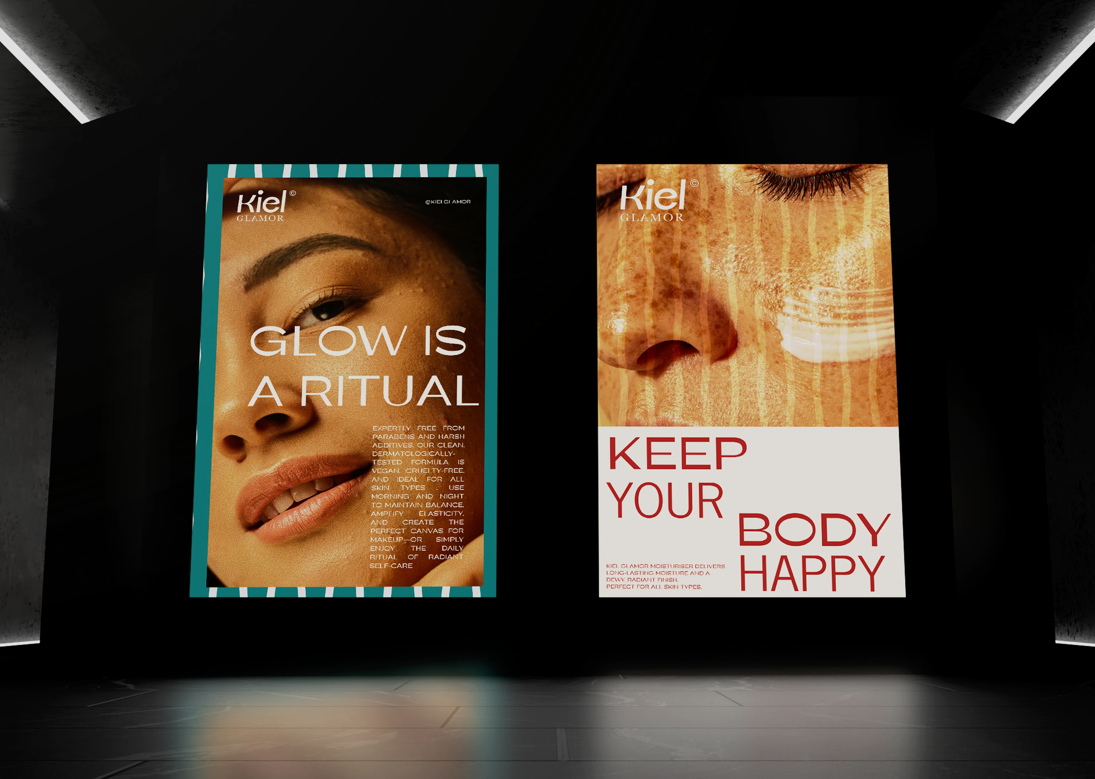 Brand lighted ad boards