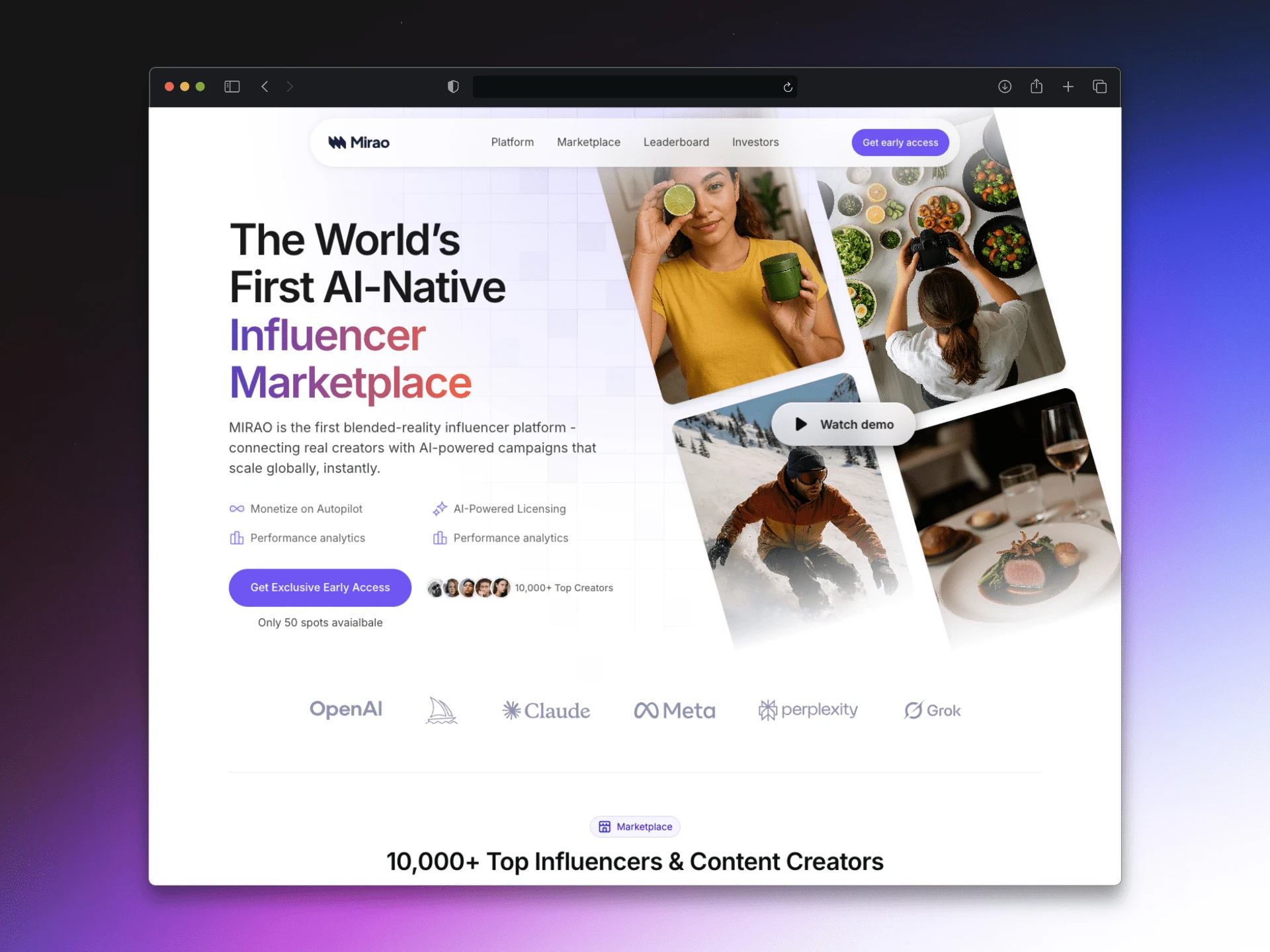 Mirao Home Page