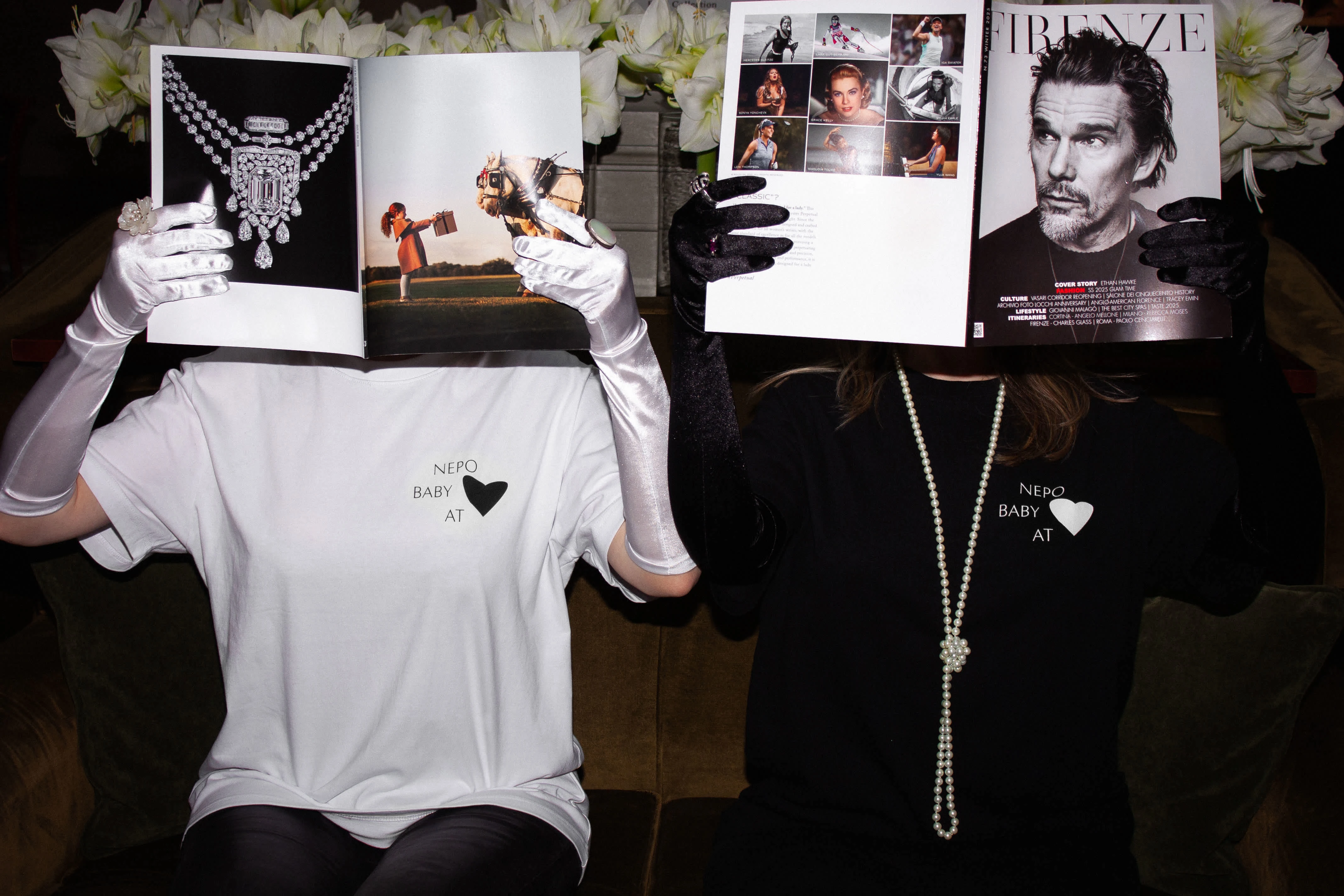 content for campaigns + social. website copy: No introduction needed, only the (last) name will suffice. Make sure everyone else is aware of your status, regardless of whether it lives on as a state of mind or as sneaky social media stories from your 4th vacay of the month to regain composure after all the stress of living off your parents' money. 

Oversize Unisex Black T-shirt with a white print on the front