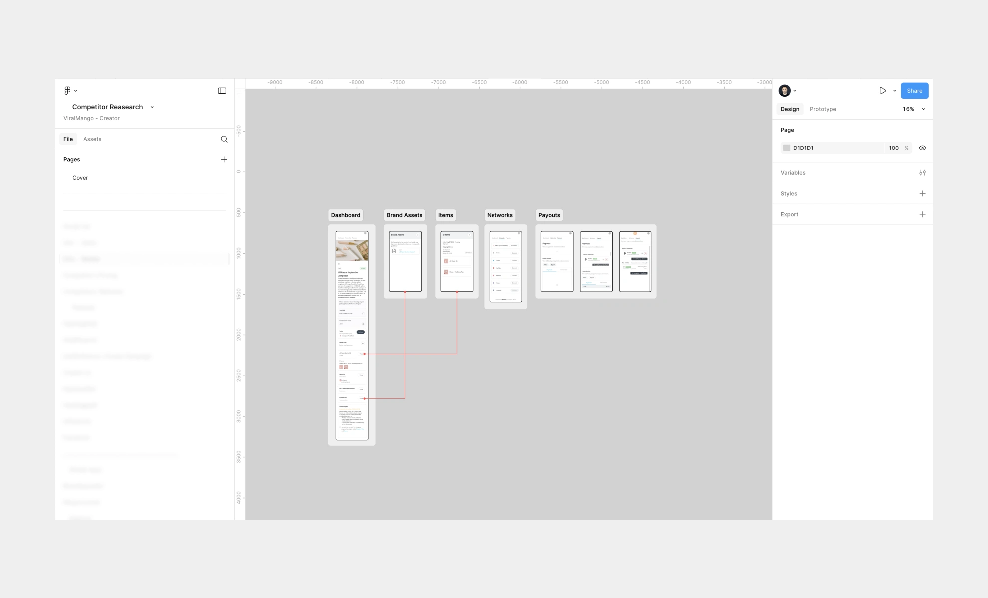Example of a competitors research document. 
Note: Because of privacy, I blurred the competitor's name. Thanks for understanding.