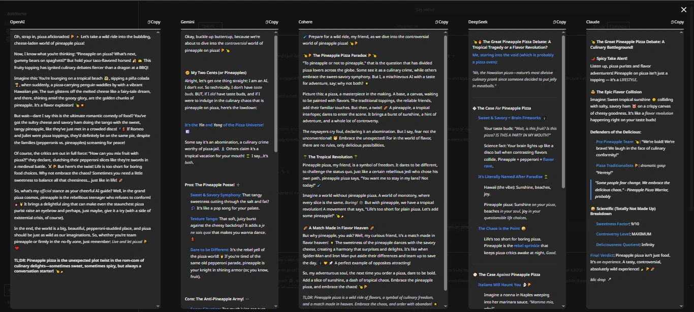 All Response ( Zoomed Out )