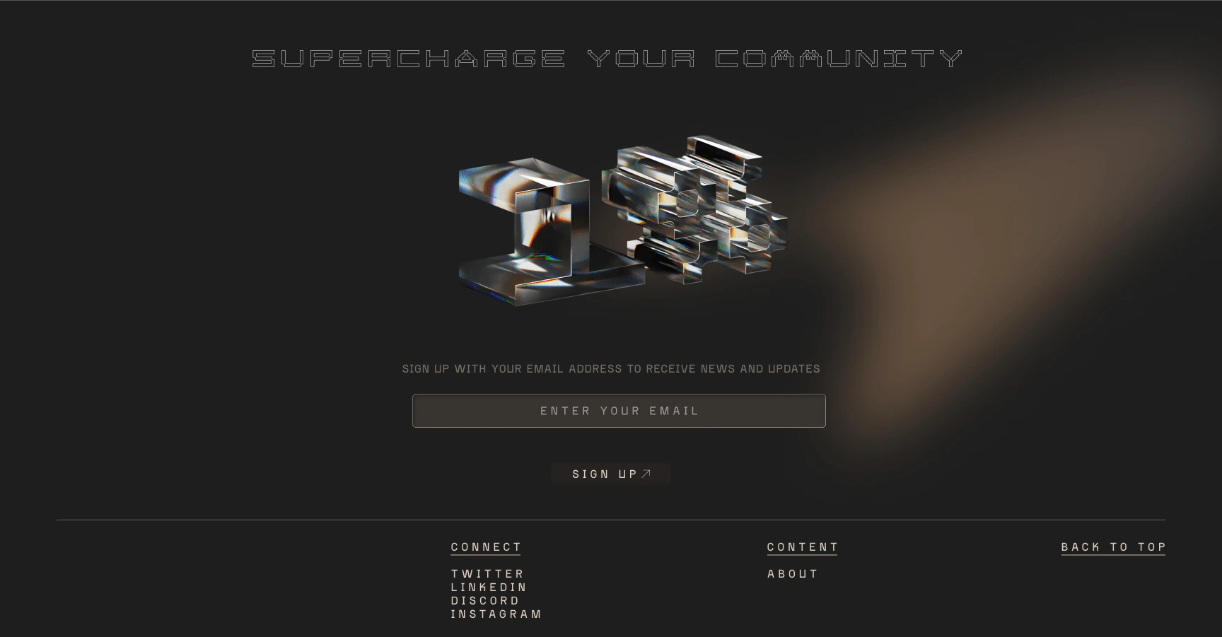 Custom design and 3D modeling in Blender of 1% Logo