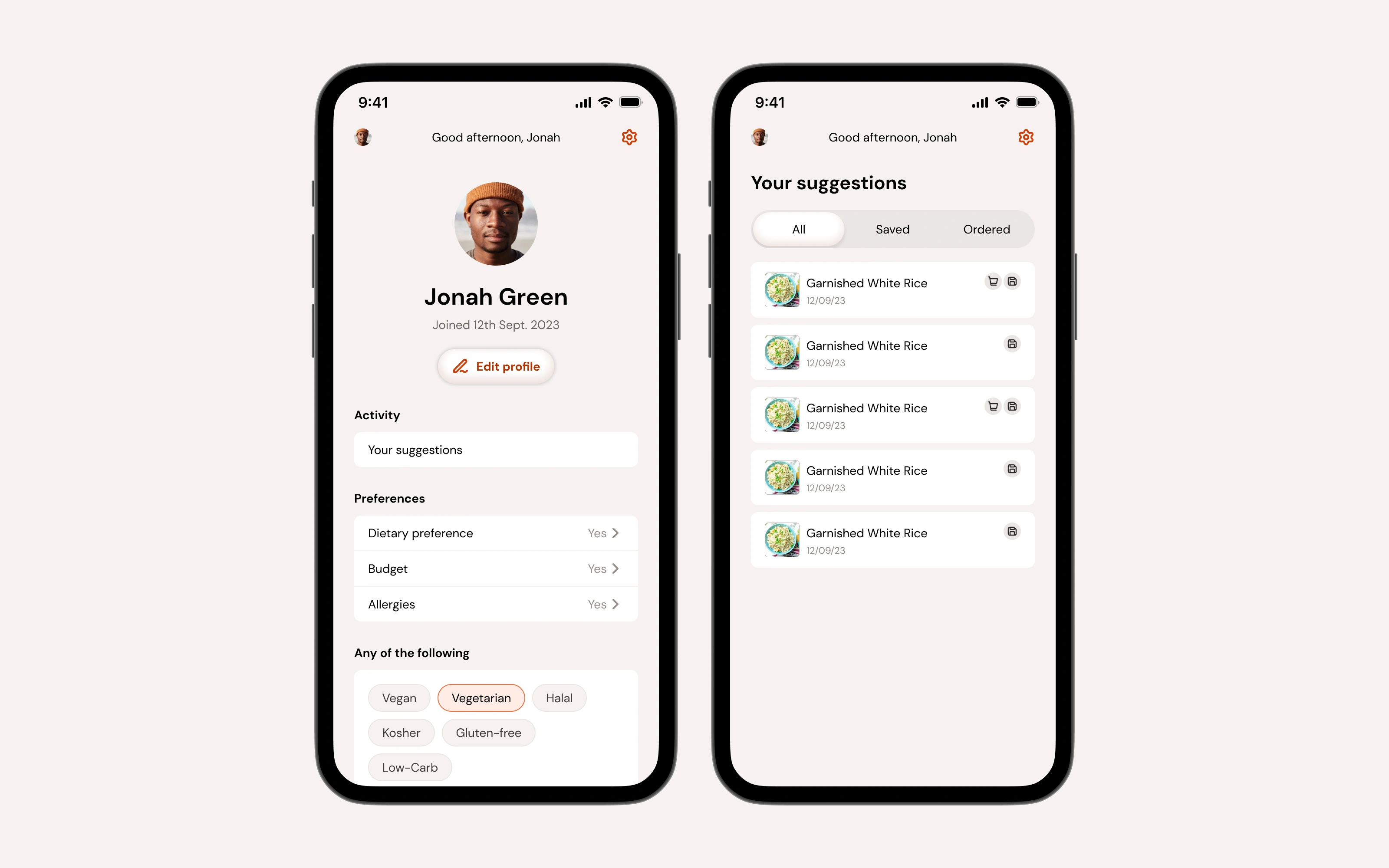 Your profile with all your other recommendations