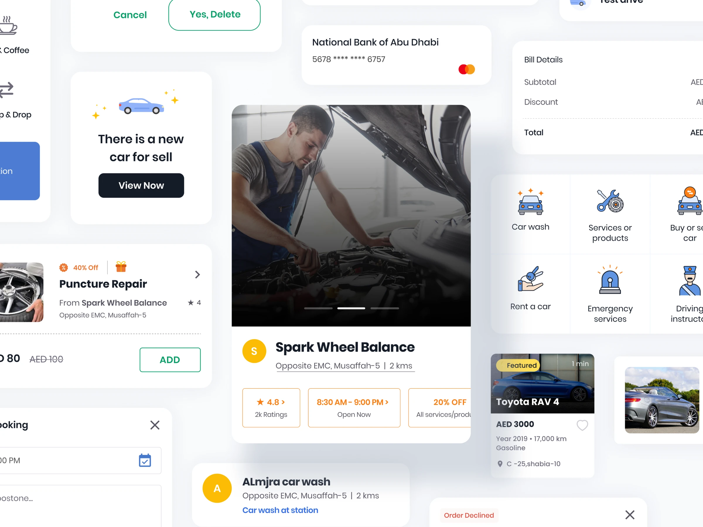 UI widgets & components
