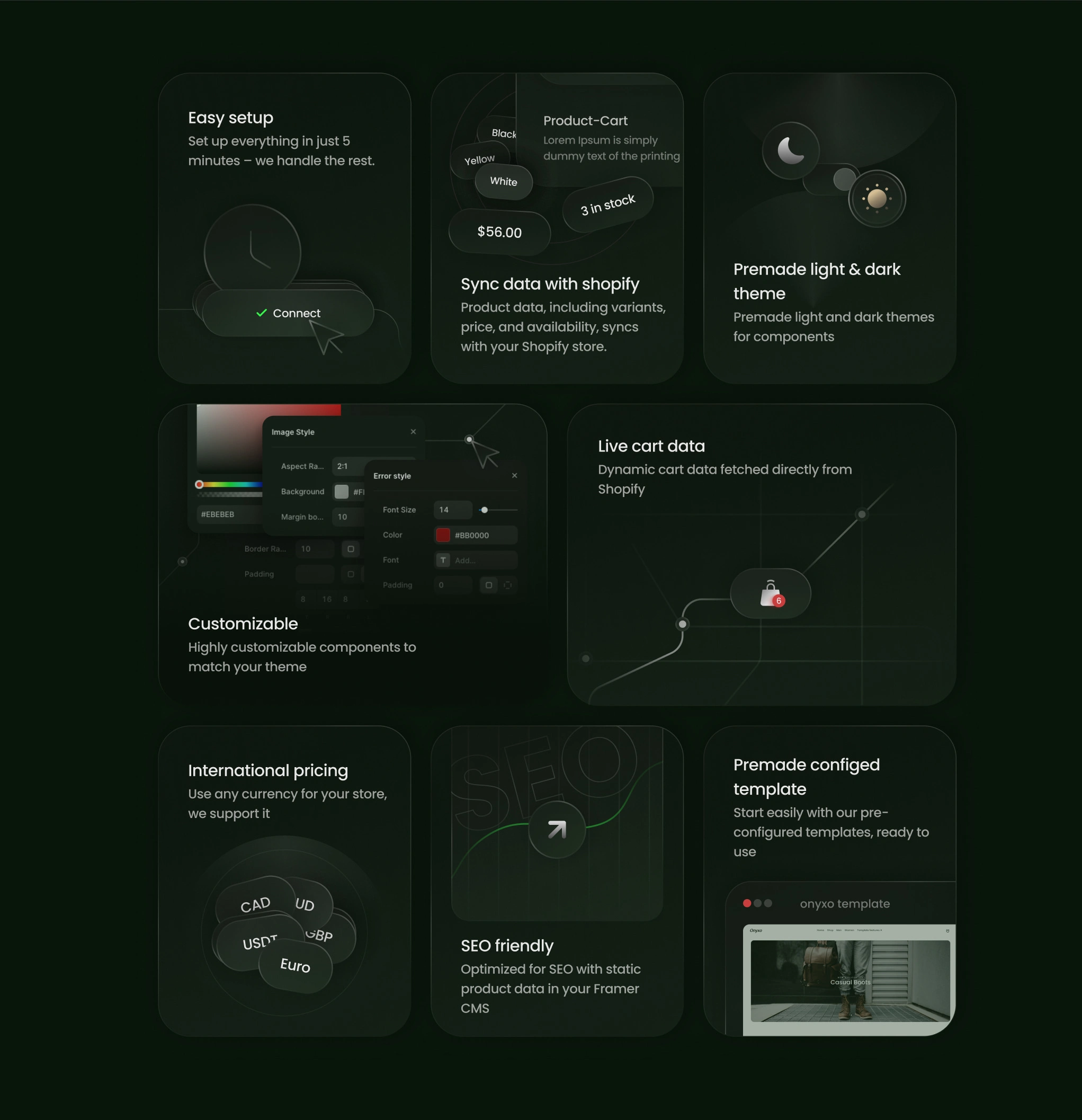 All the essential Shopify components, now in Framer
