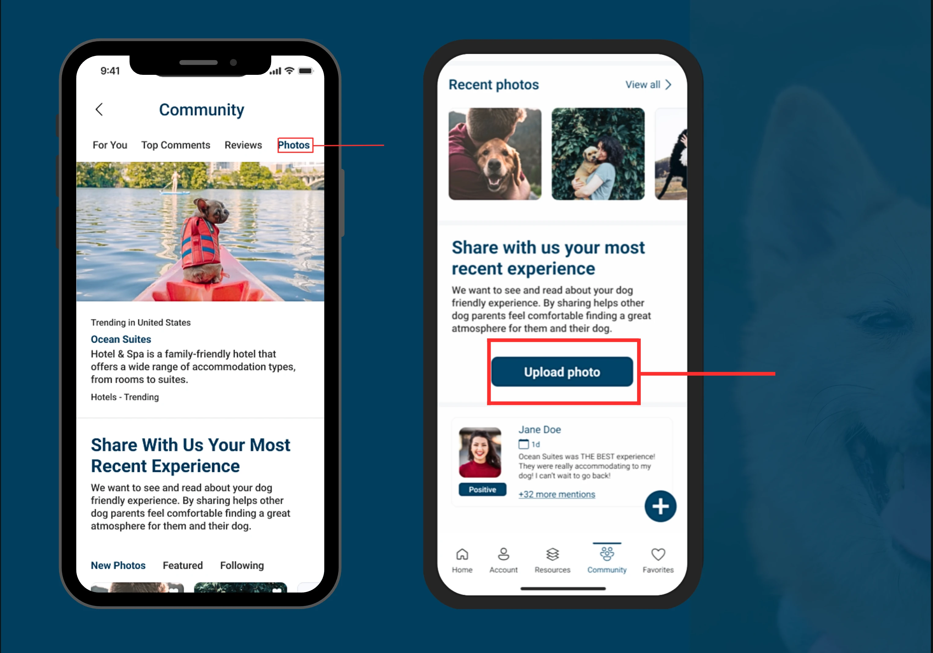 I filled in the icon and positioned it adjacent to the image, away from the text, to prevent any clutter or confusion. The heart icon is now filled and properly situated.