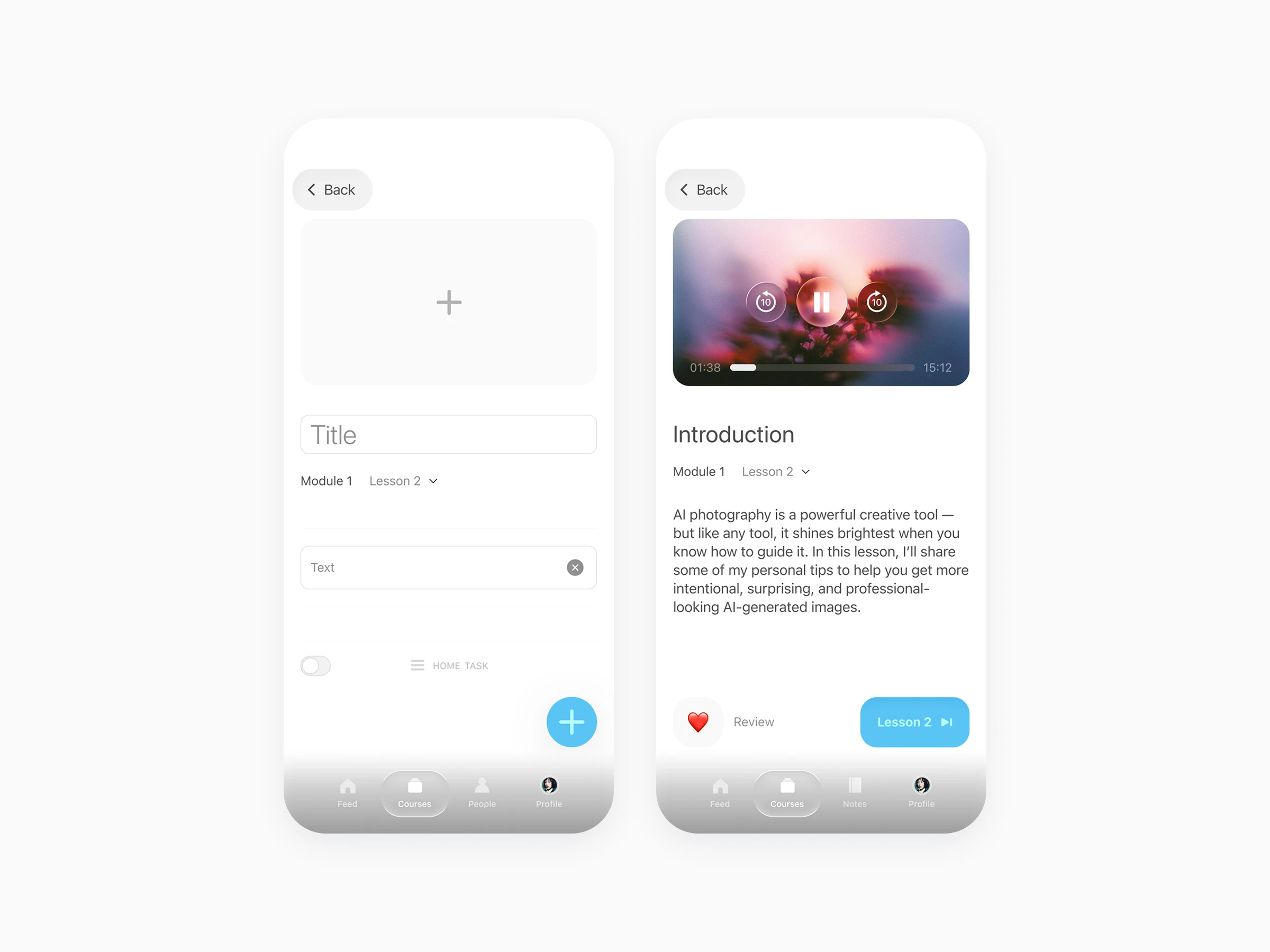 Lesson Configuration & Final Look