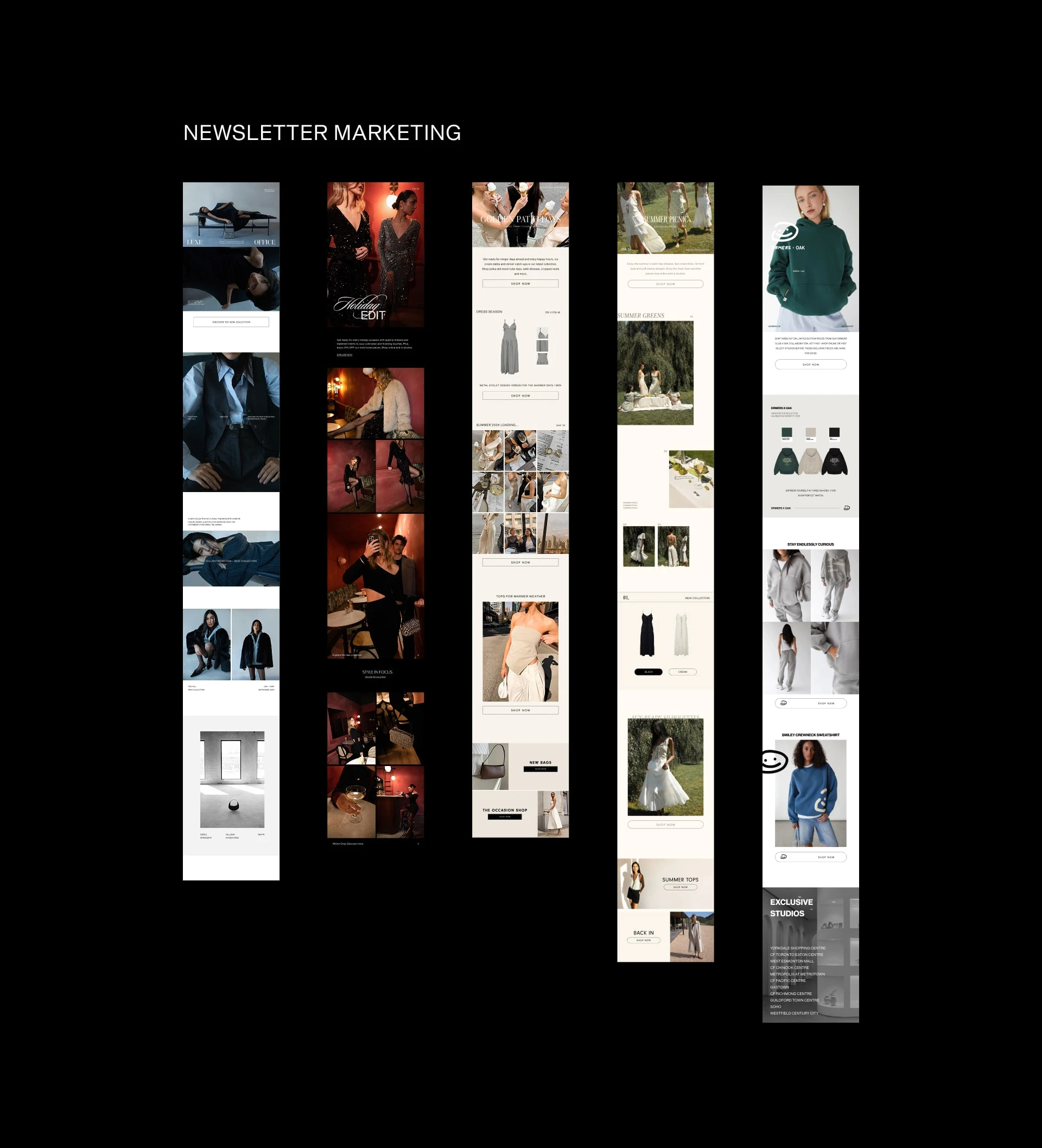 Some examples of Email Marketing Designs