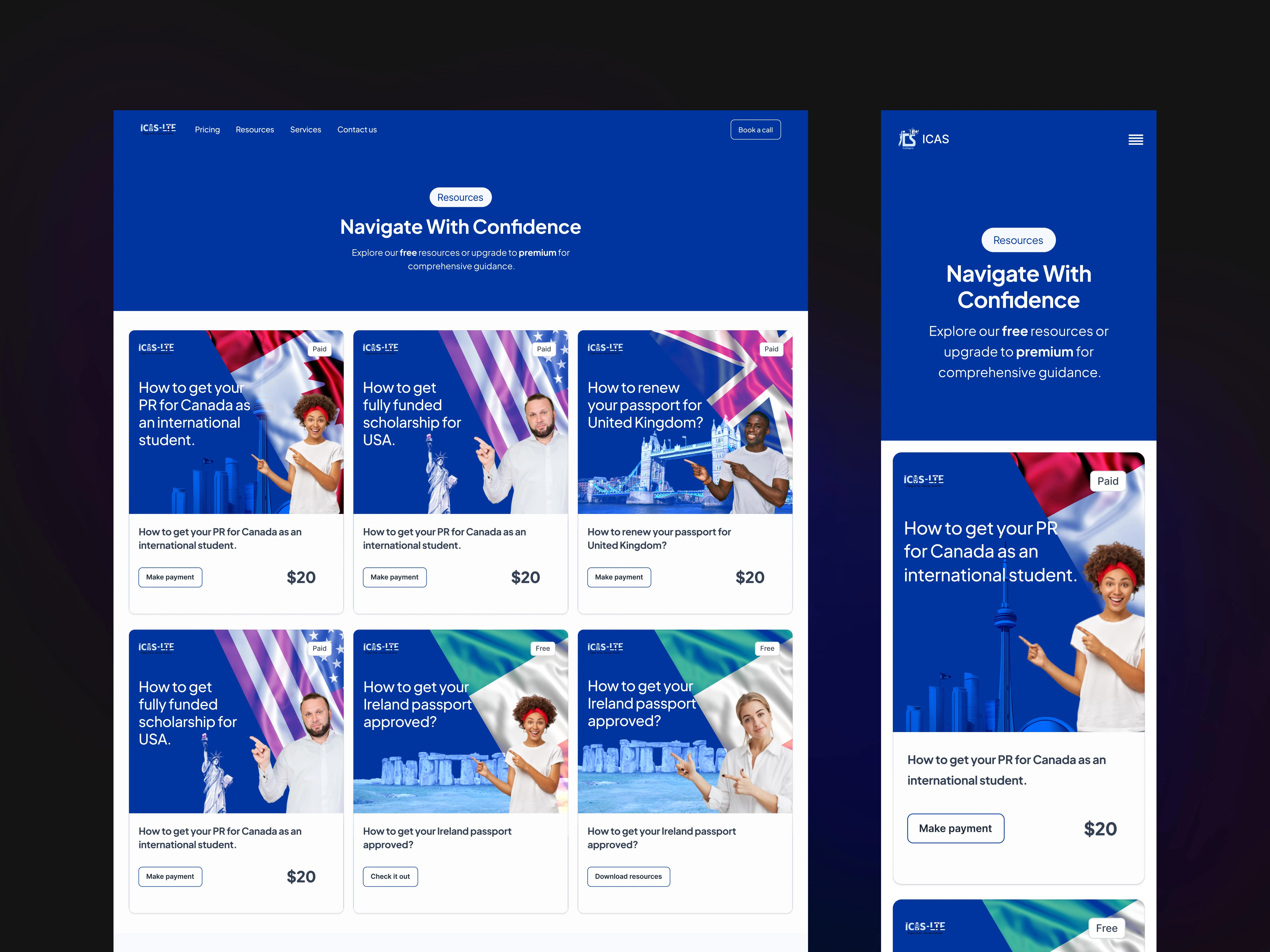 Resources page