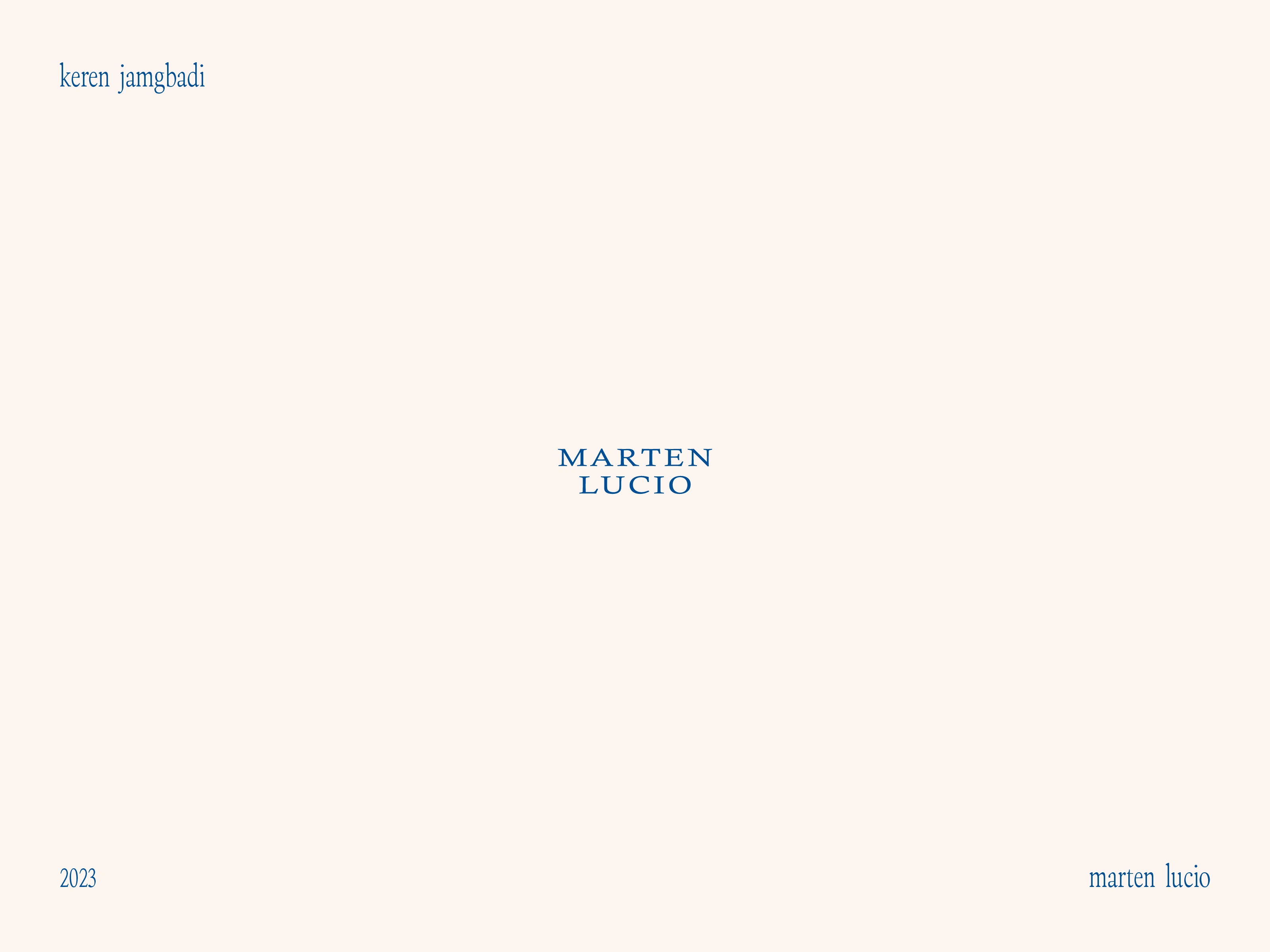 Marten Lucio Wordmark Logo