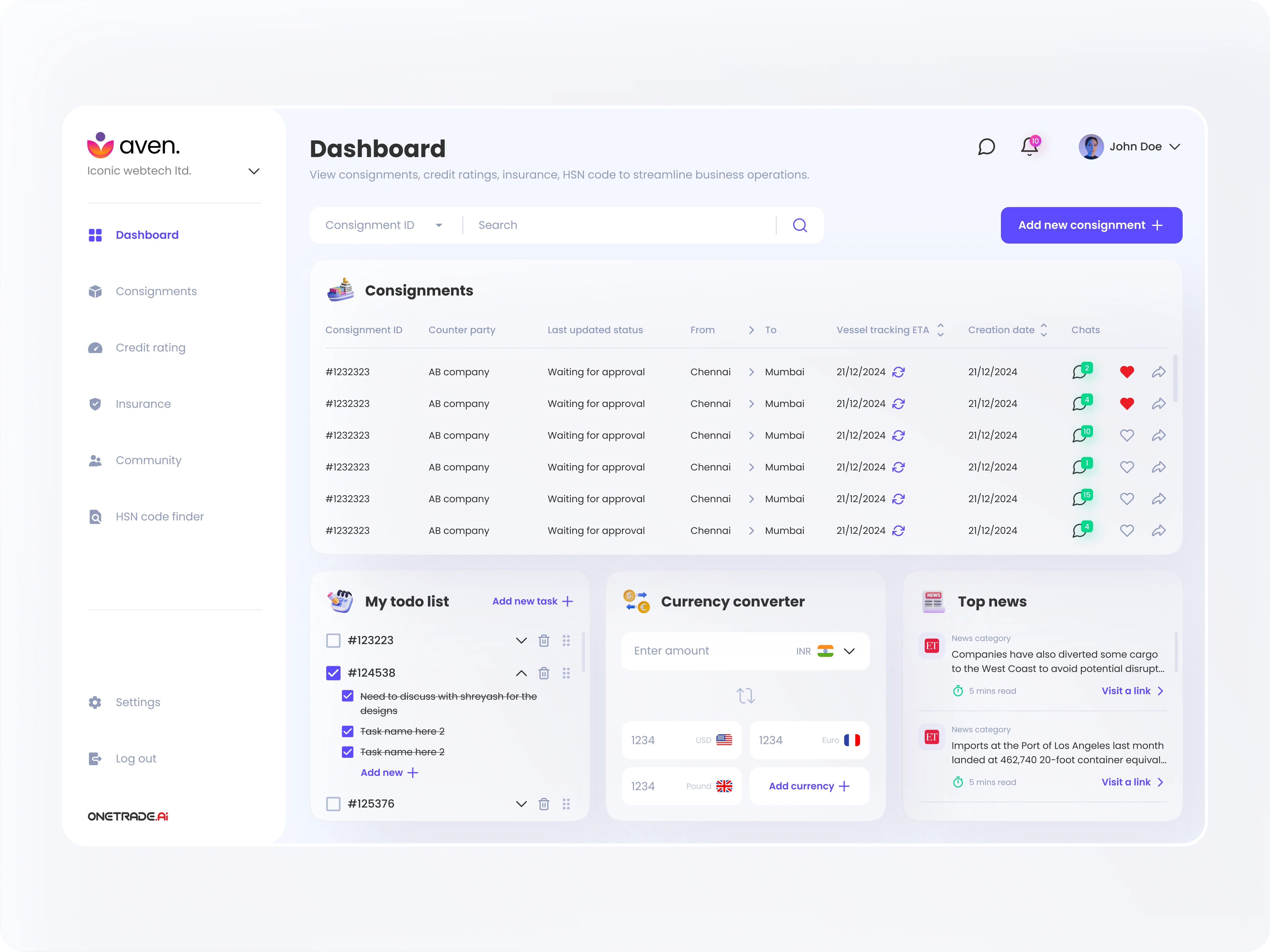 Your entire dashboard workflow - simplified on one clean dashboard.