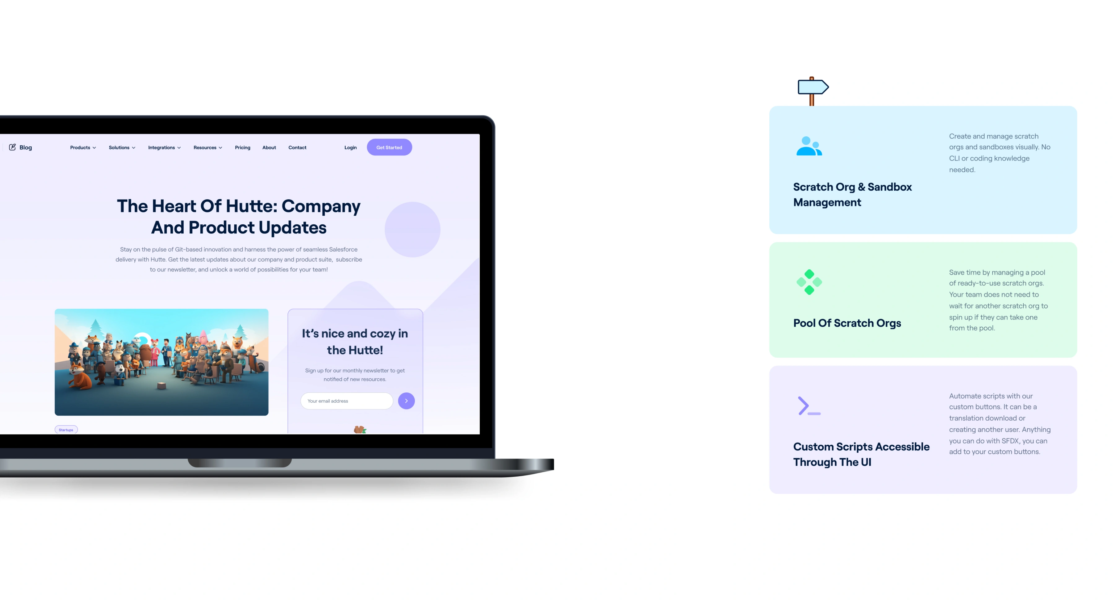 Homepage with Features