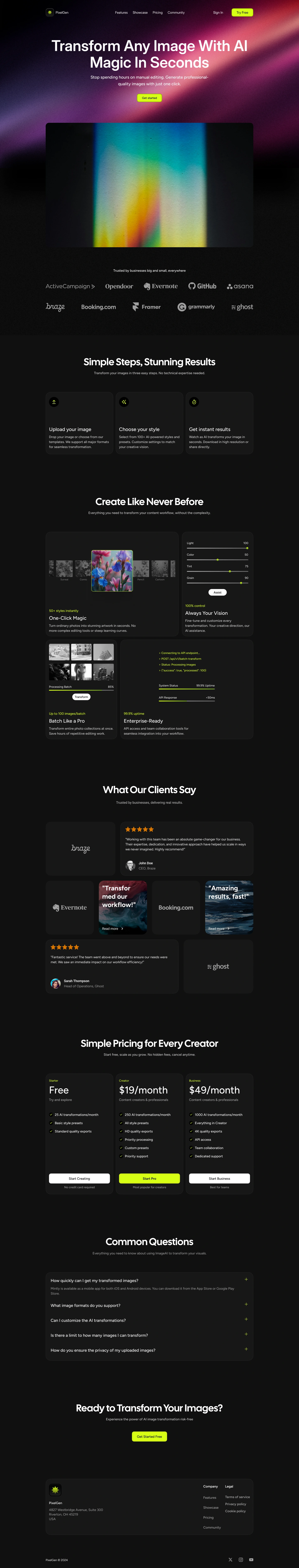 Landing Page