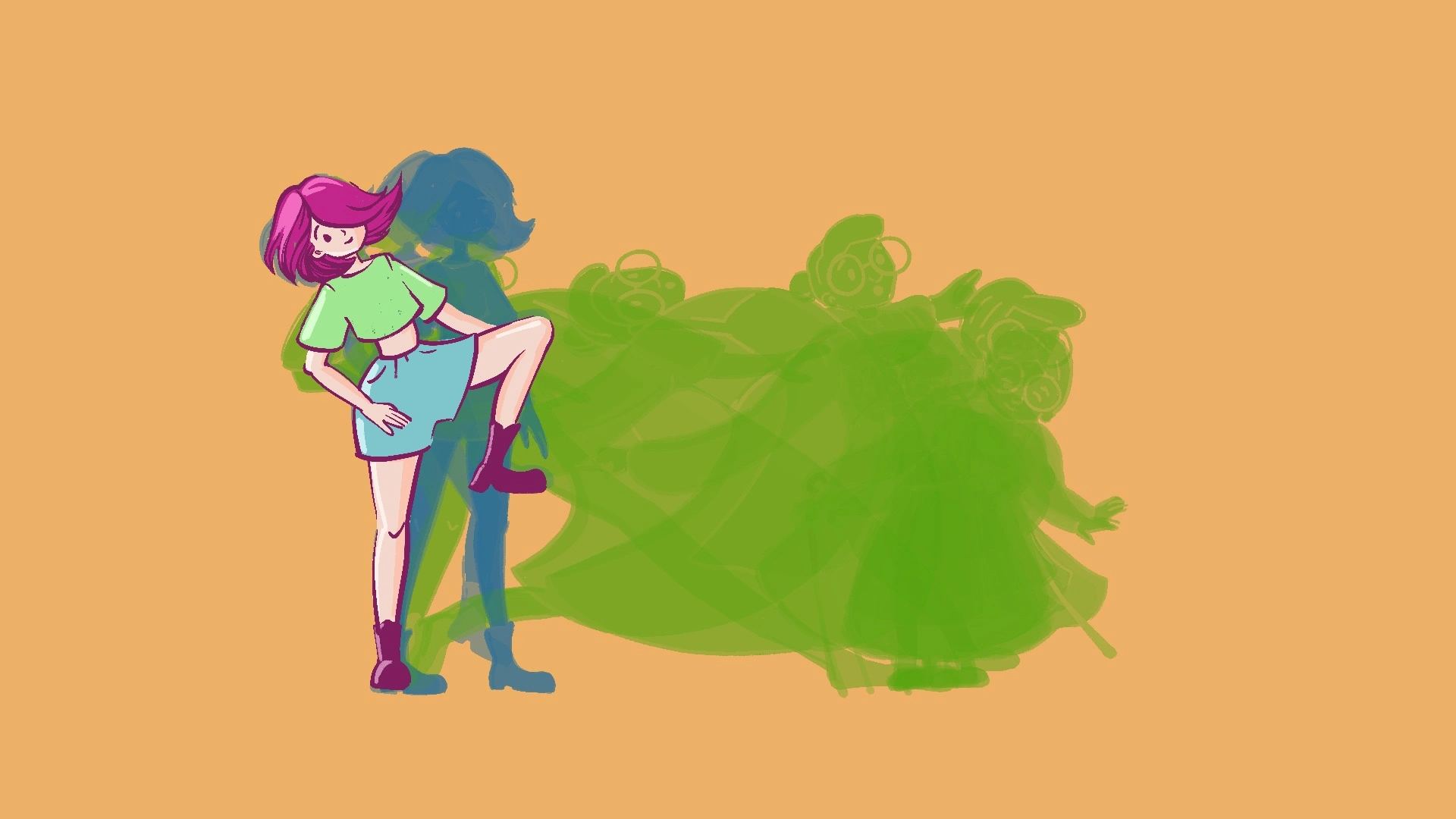 Time begins to whisper in her features.