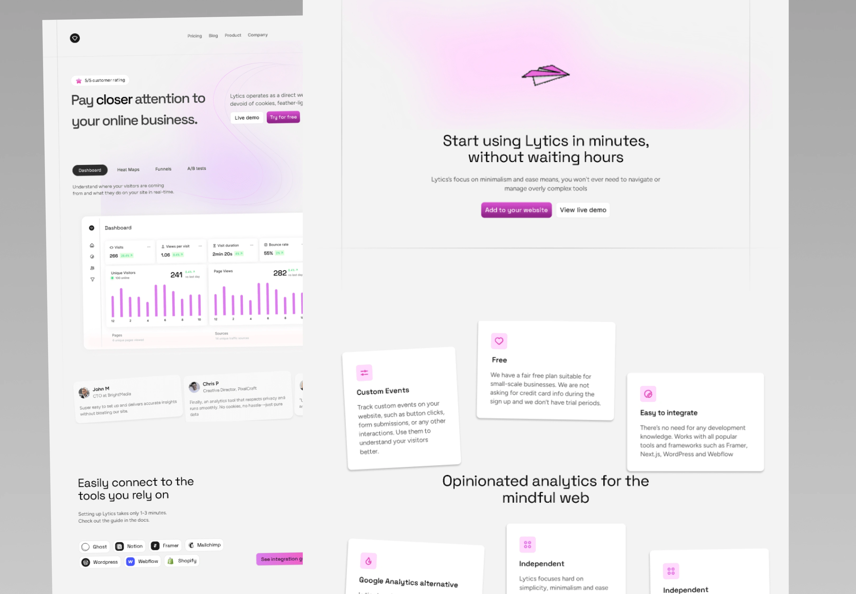 Web Design + Framer Development
