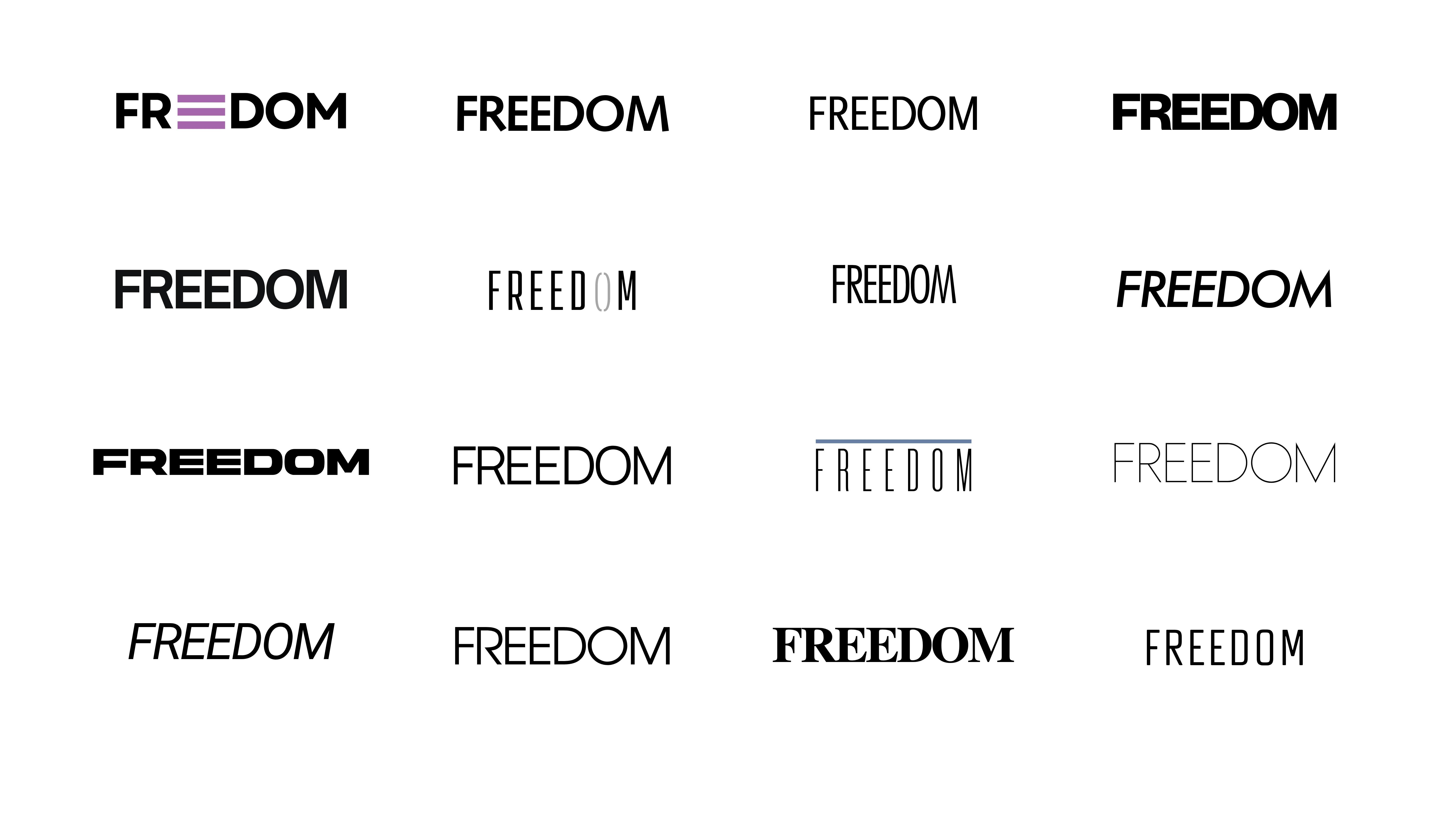 Stage 1 - Typographic Logos (Proposed)
