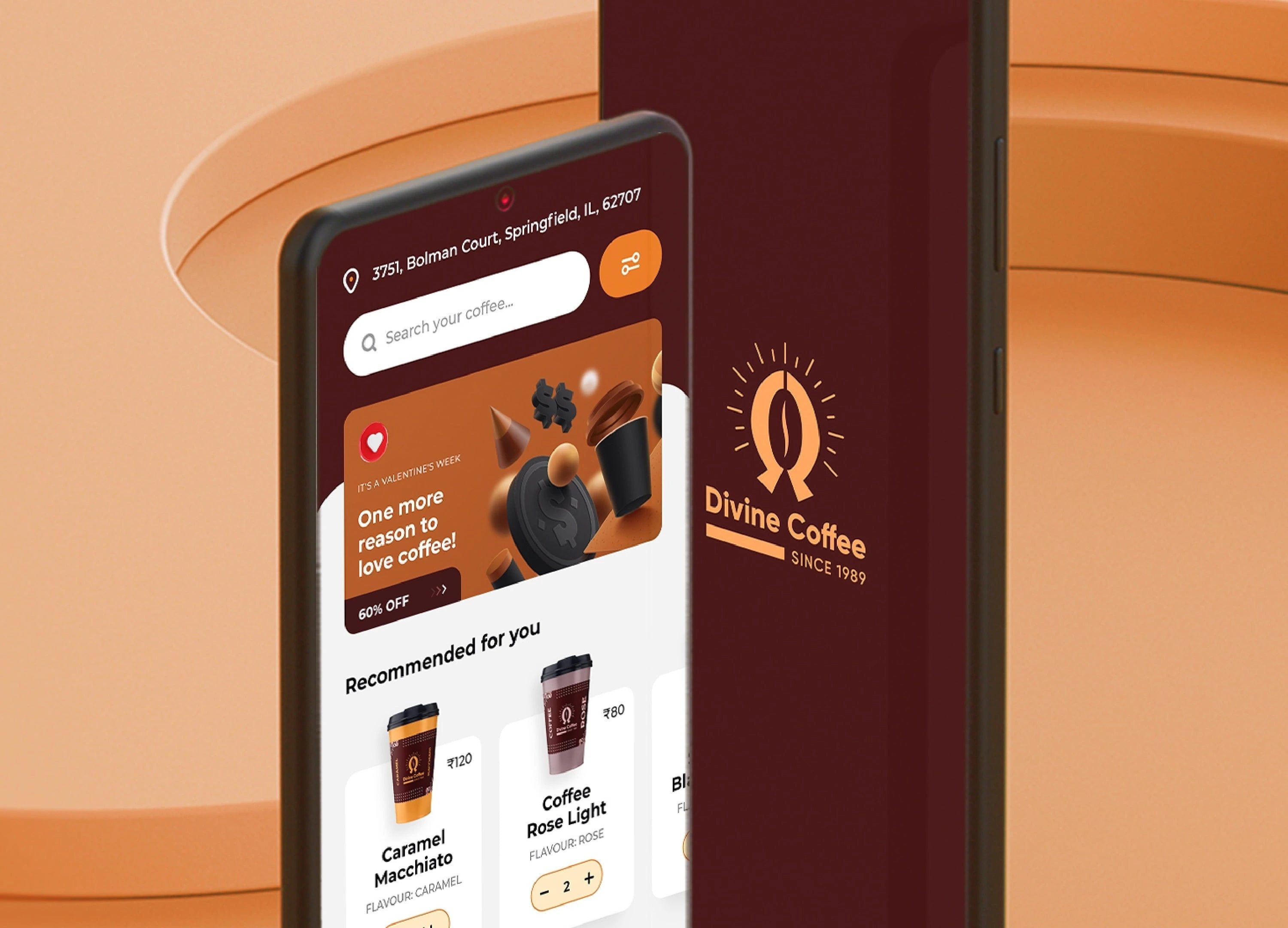 Divine coffee Mobile App
