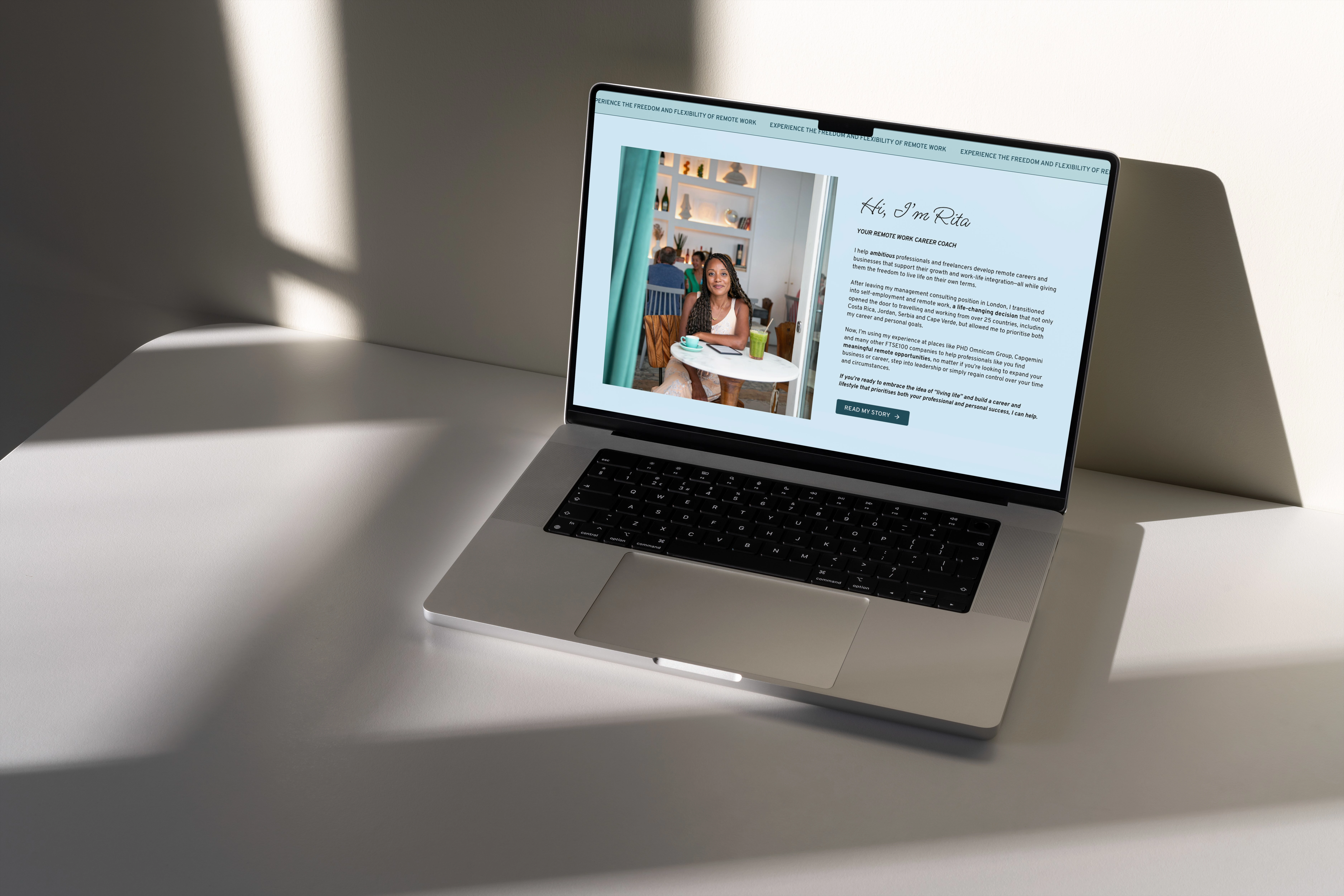 Website home page section
