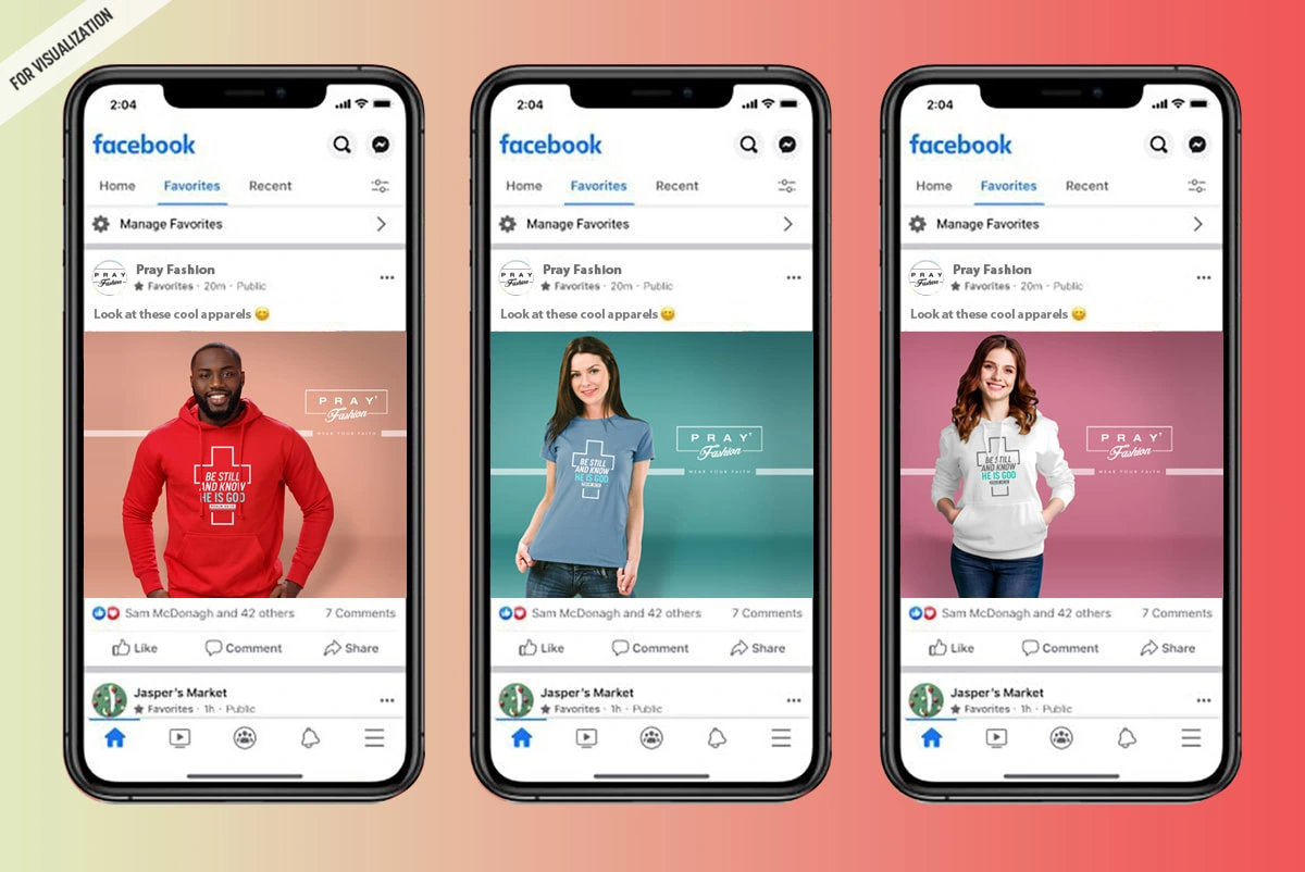 social media post mockup