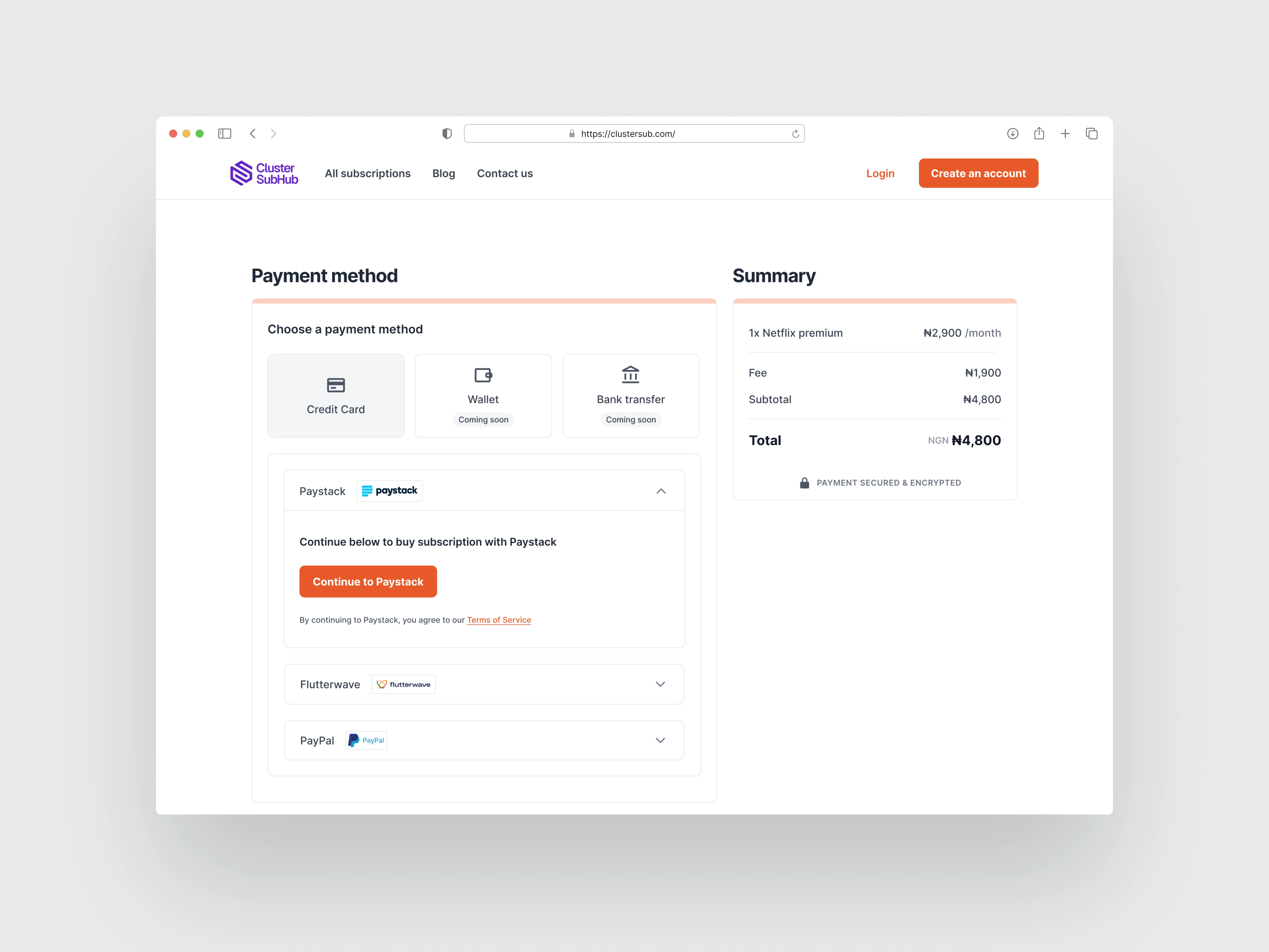 Payment Method