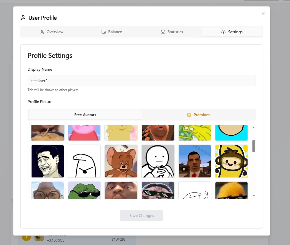 Profile Edition: Change Username, Profile picture