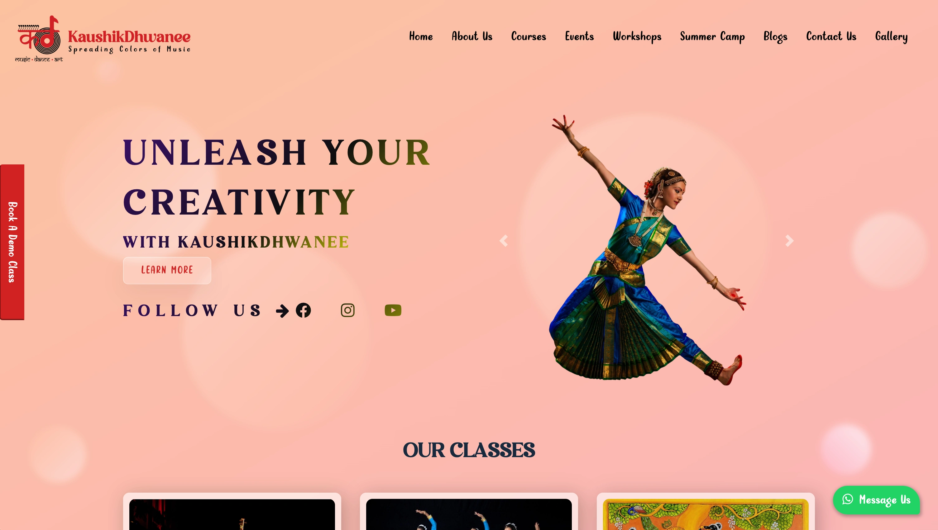 Current Hero Section & Navigation