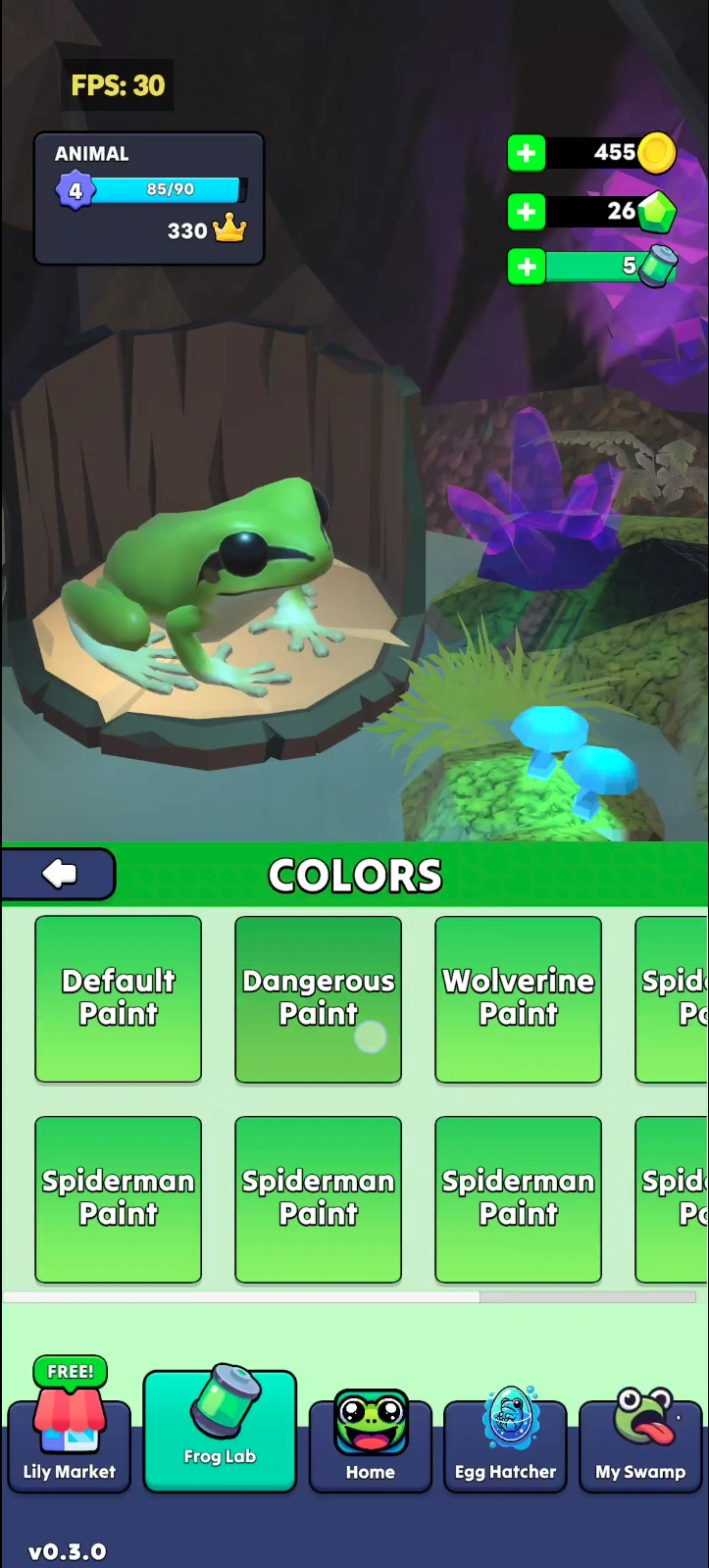 Customize your CryptoFrog